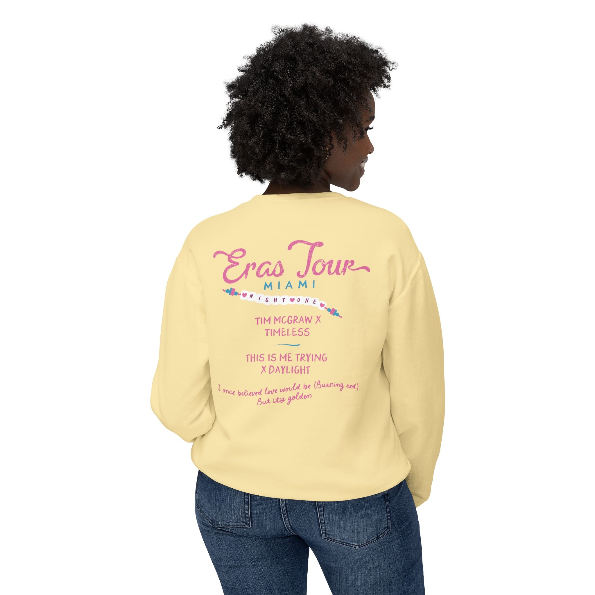 Miami Eras Night One Lifeguard Lightweight Comfort Colors Crewneck