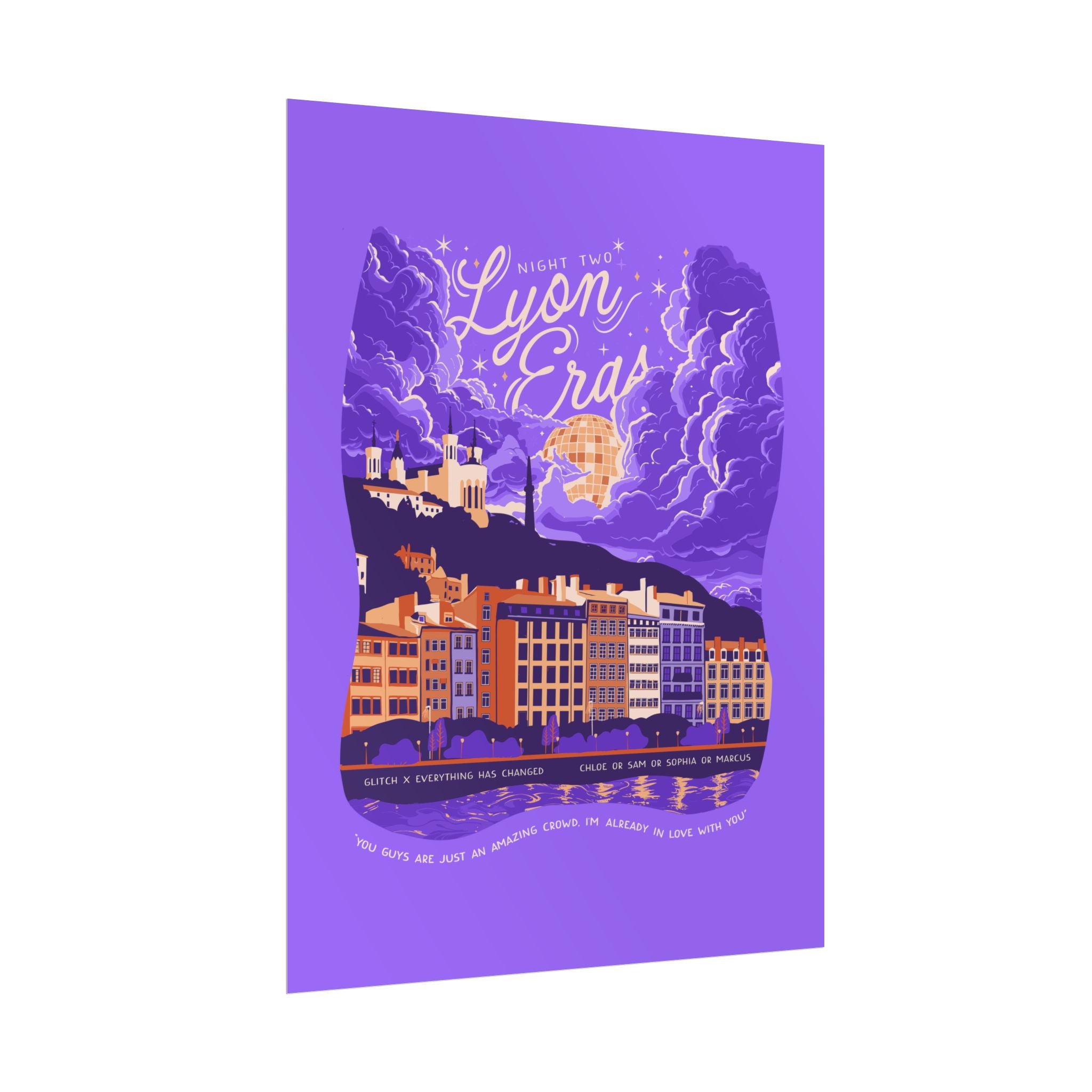 Purple Night Two Lyon Eras Poster