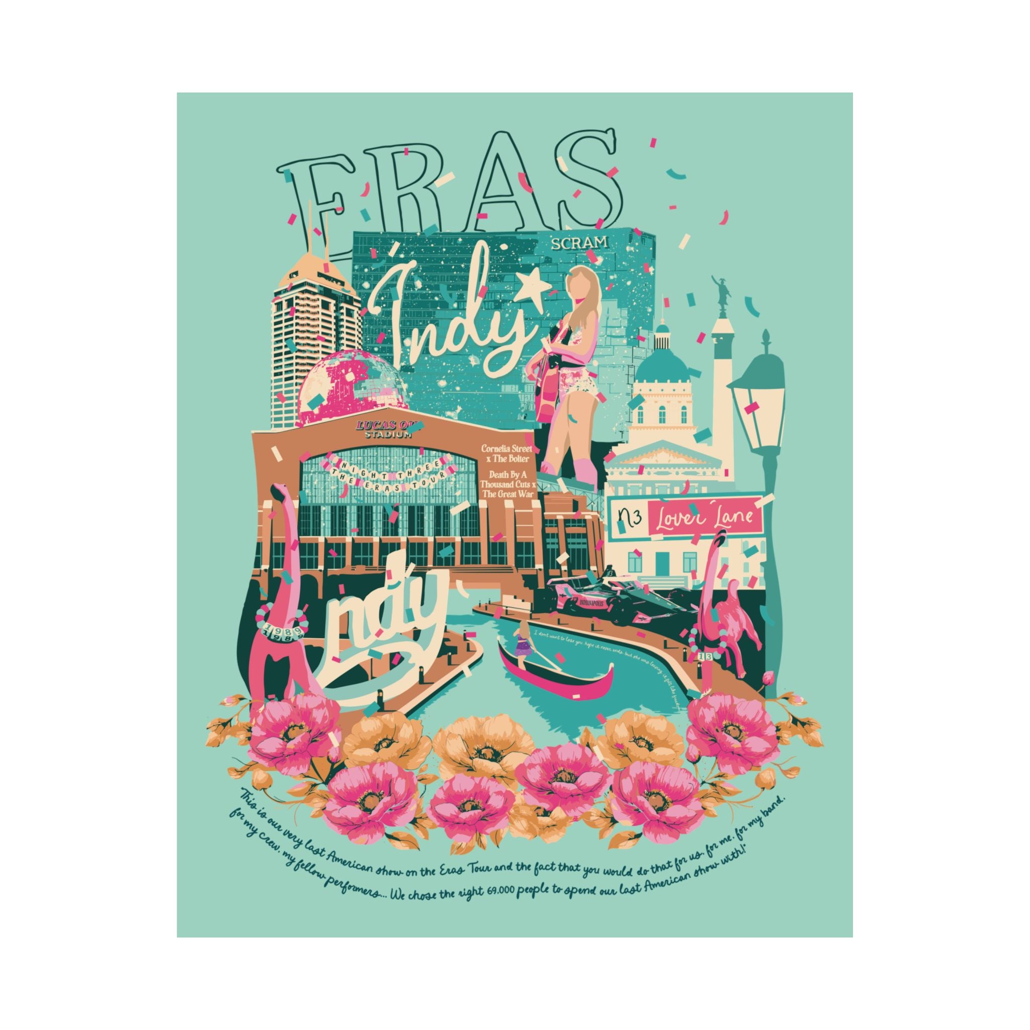 Mint Indianapolis Eras Night Three Poster