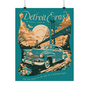 Seafoam Night One Detroit Skyline Eras Tour Poster