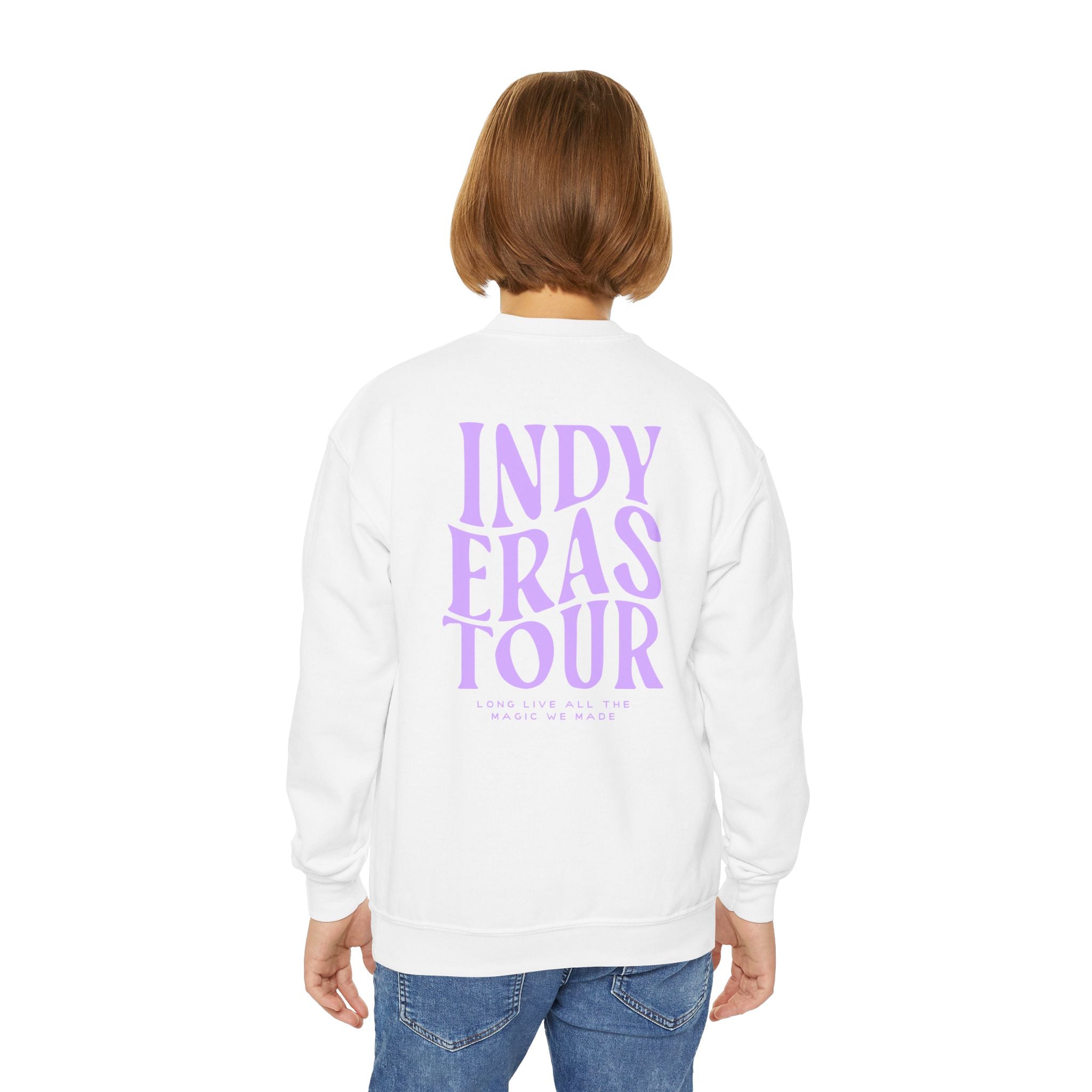 Kid's It's Been A Long Time Coming Indy Eras  Crewneck Sweatshirt