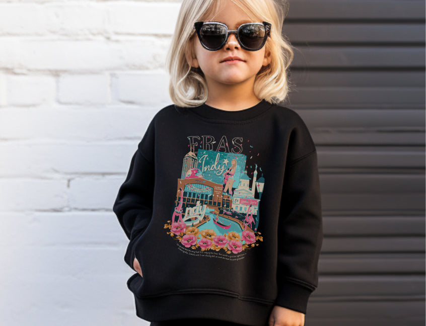 Kid's Indy Eras Night One Crewneck Sweatshirt