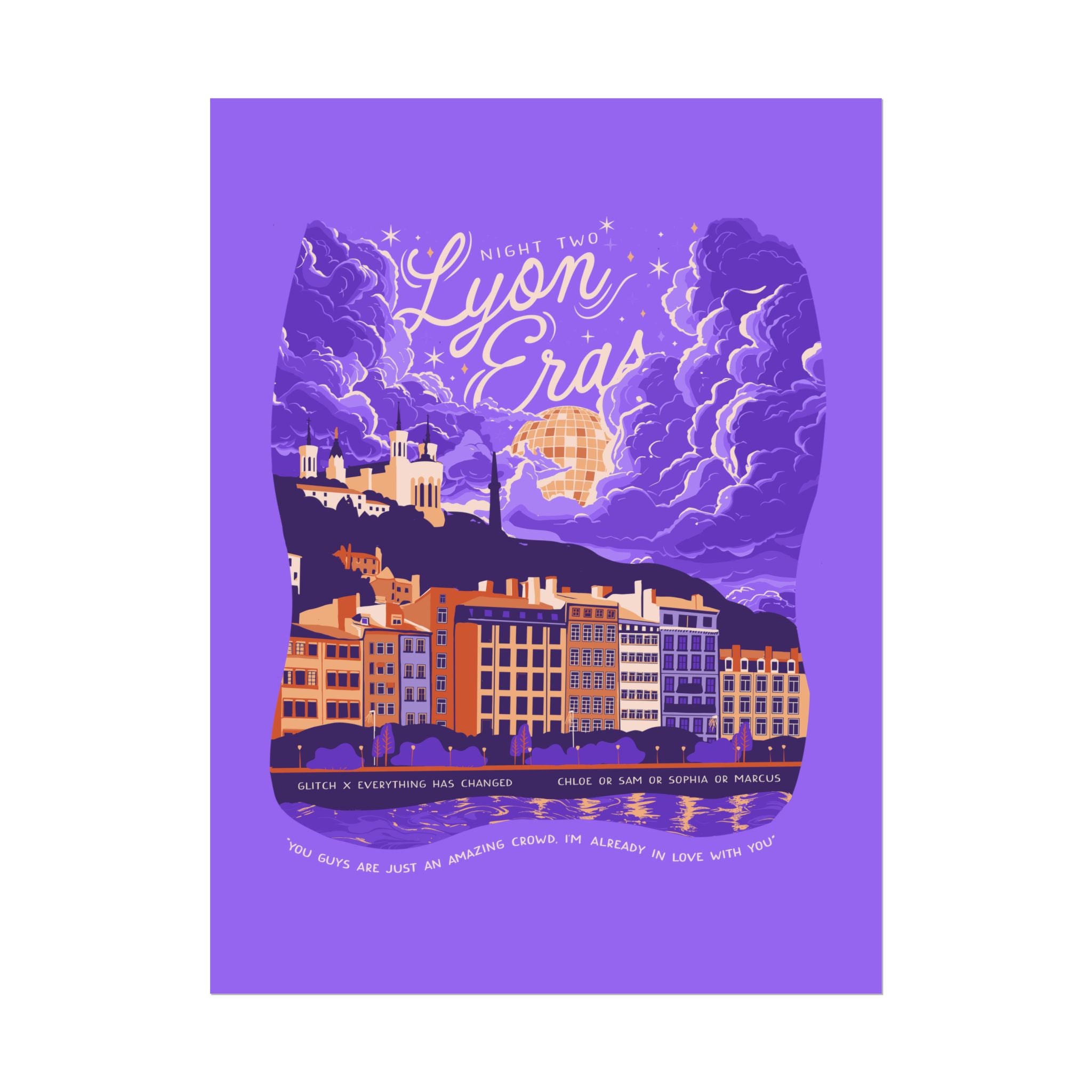 Purple Night Two Lyon Eras Poster