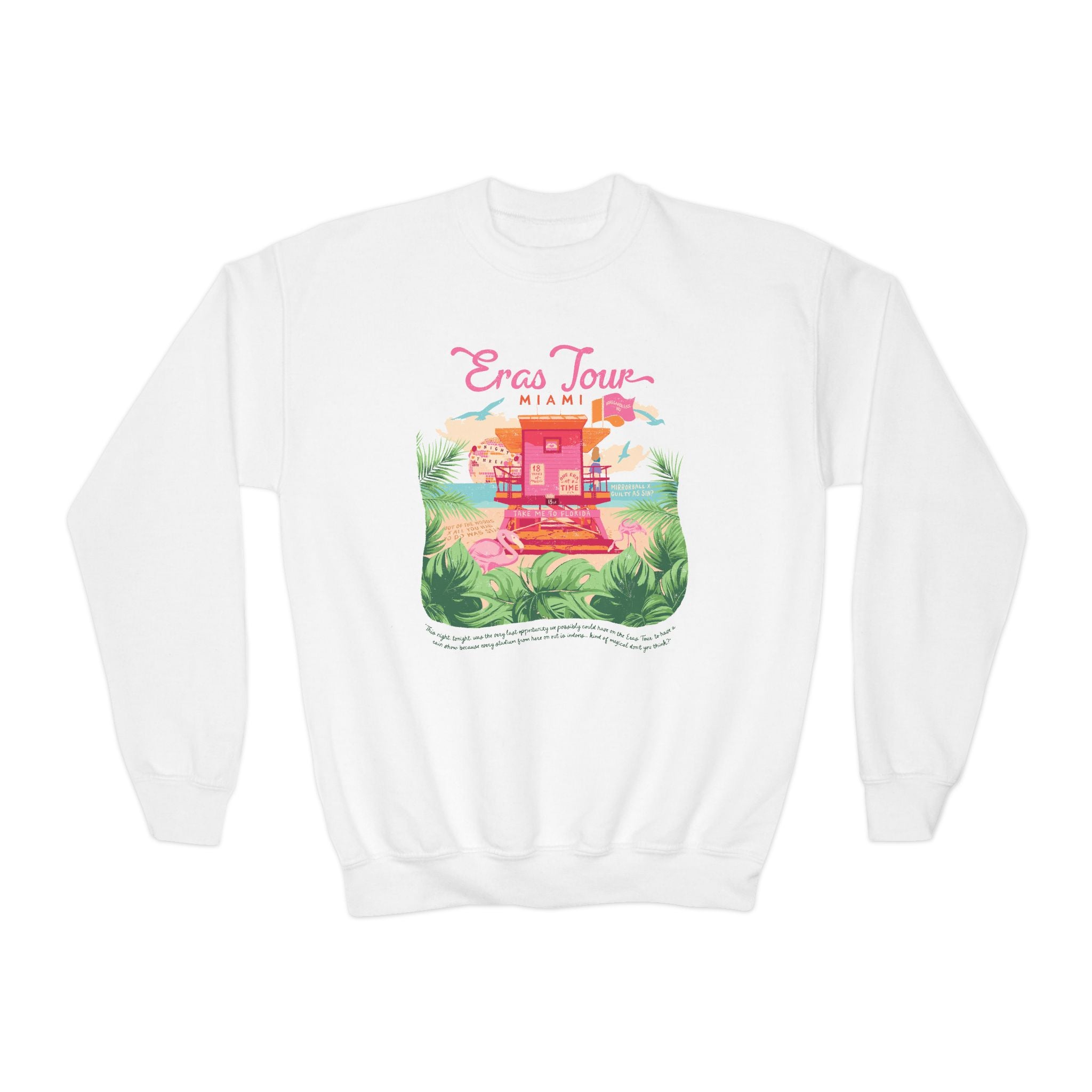 Kid's Miami Eras Night Three Lifeguard Crewneck