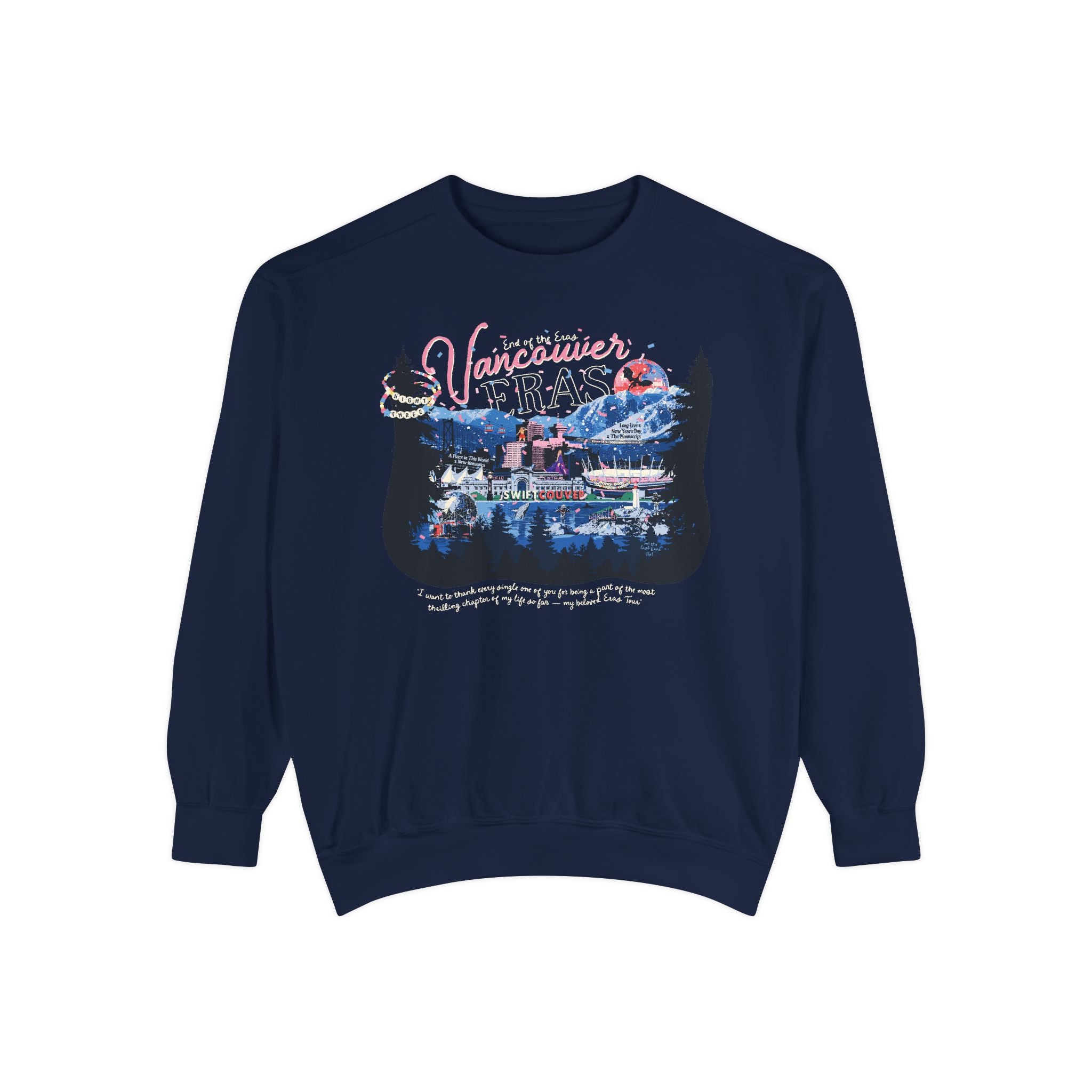 Vancouver Eras Night Three Comfort Colors Crewneck