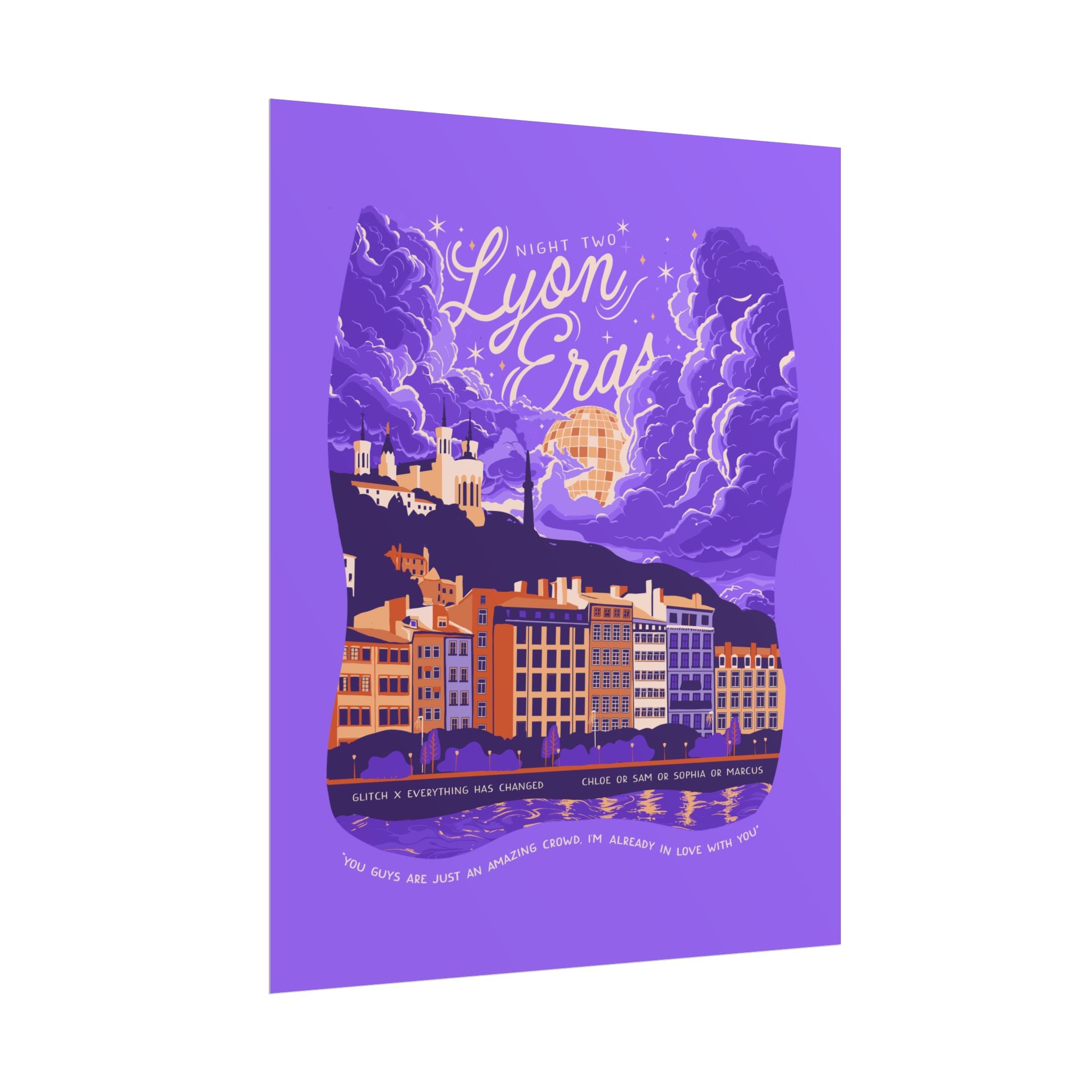 Purple Night Two Lyon Eras Poster