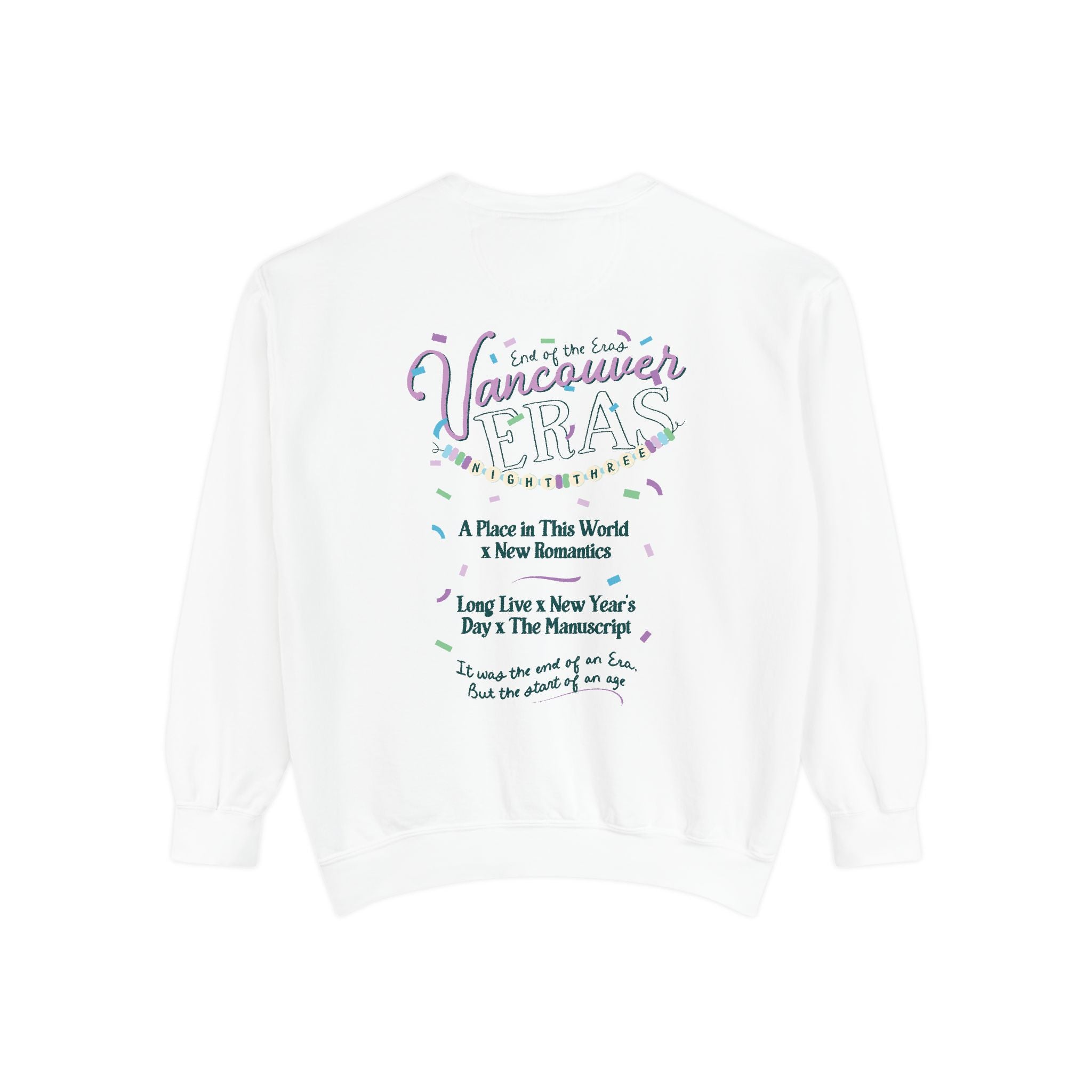 Vancouver Eras Night Three Comfort Colors Crewneck