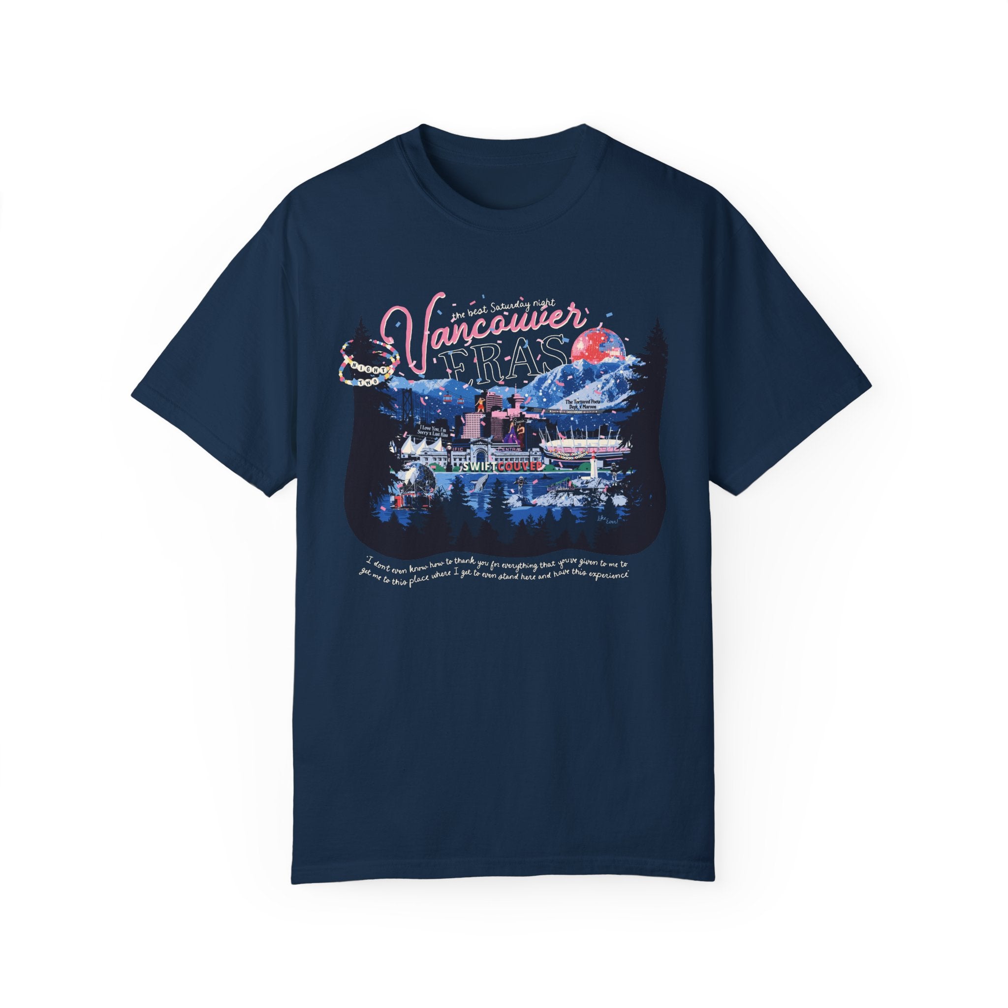 Vancouver Eras Night Two Comfort Colors Tee