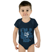 I'm a Real Tough Kid Baby Rib Onesie