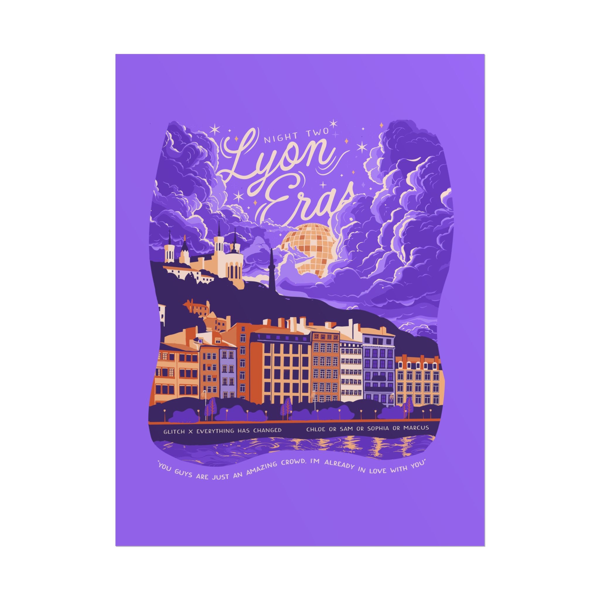 Purple Night Two Lyon Eras Poster