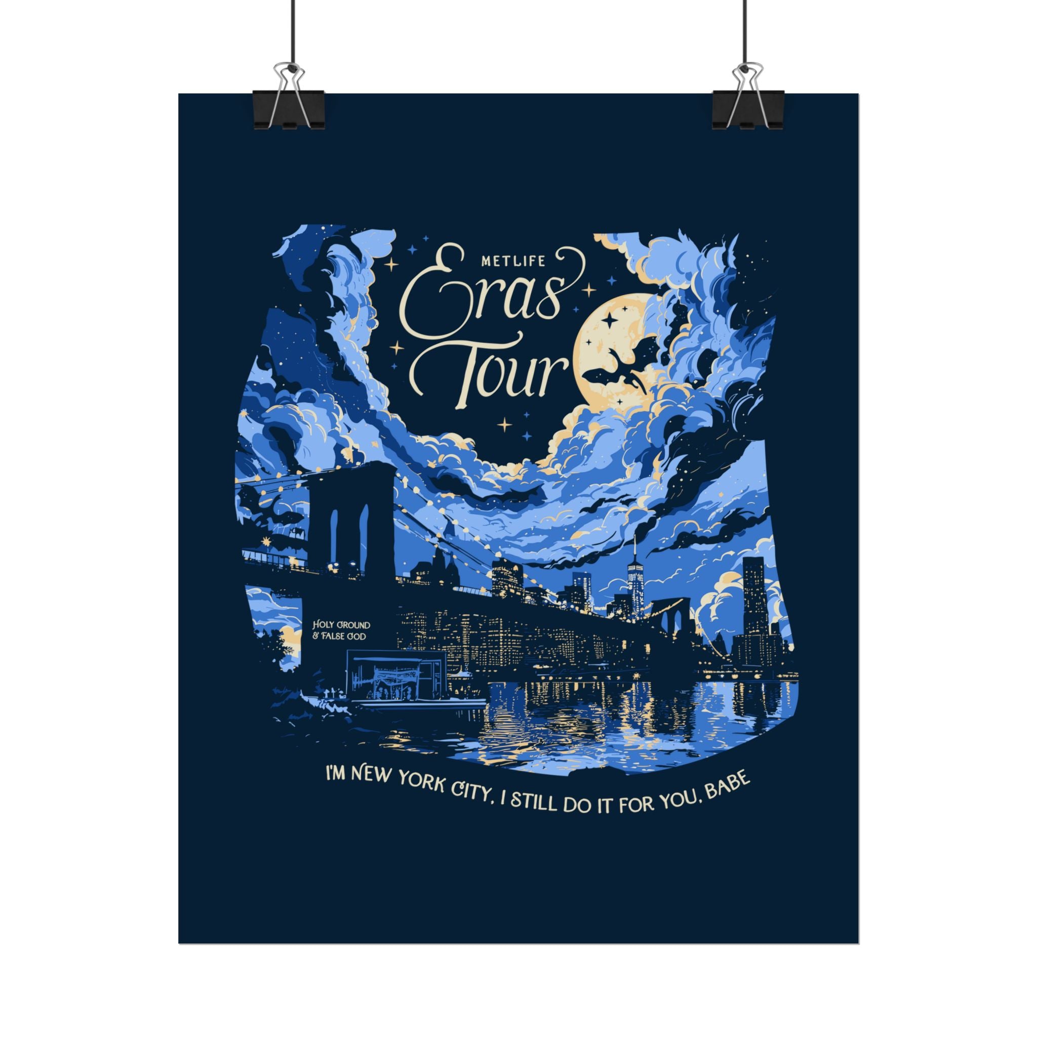 Navy Night Two East Rutherford Eras Tour Poster