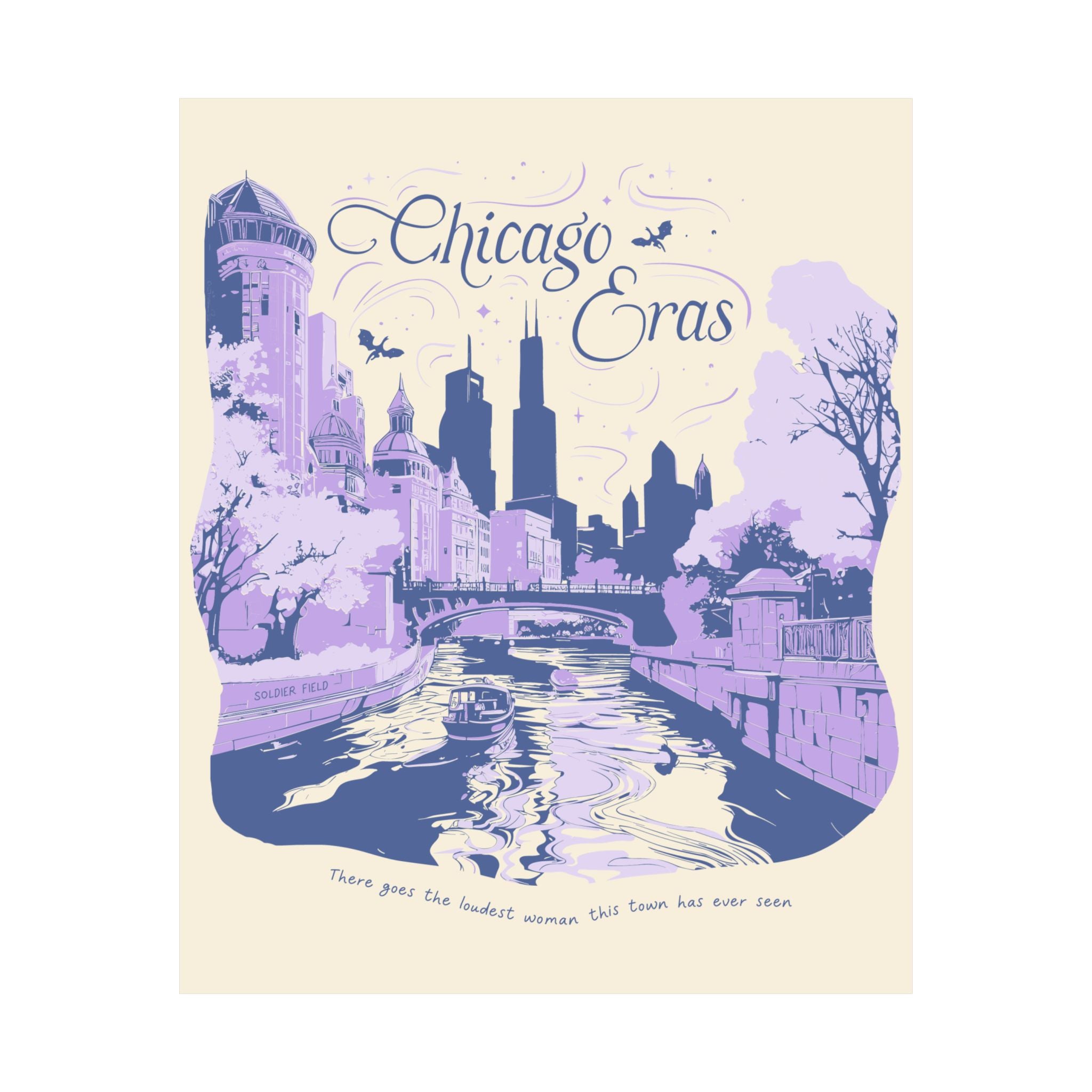 Ivory Eras Tour Chicago River Walk Poster