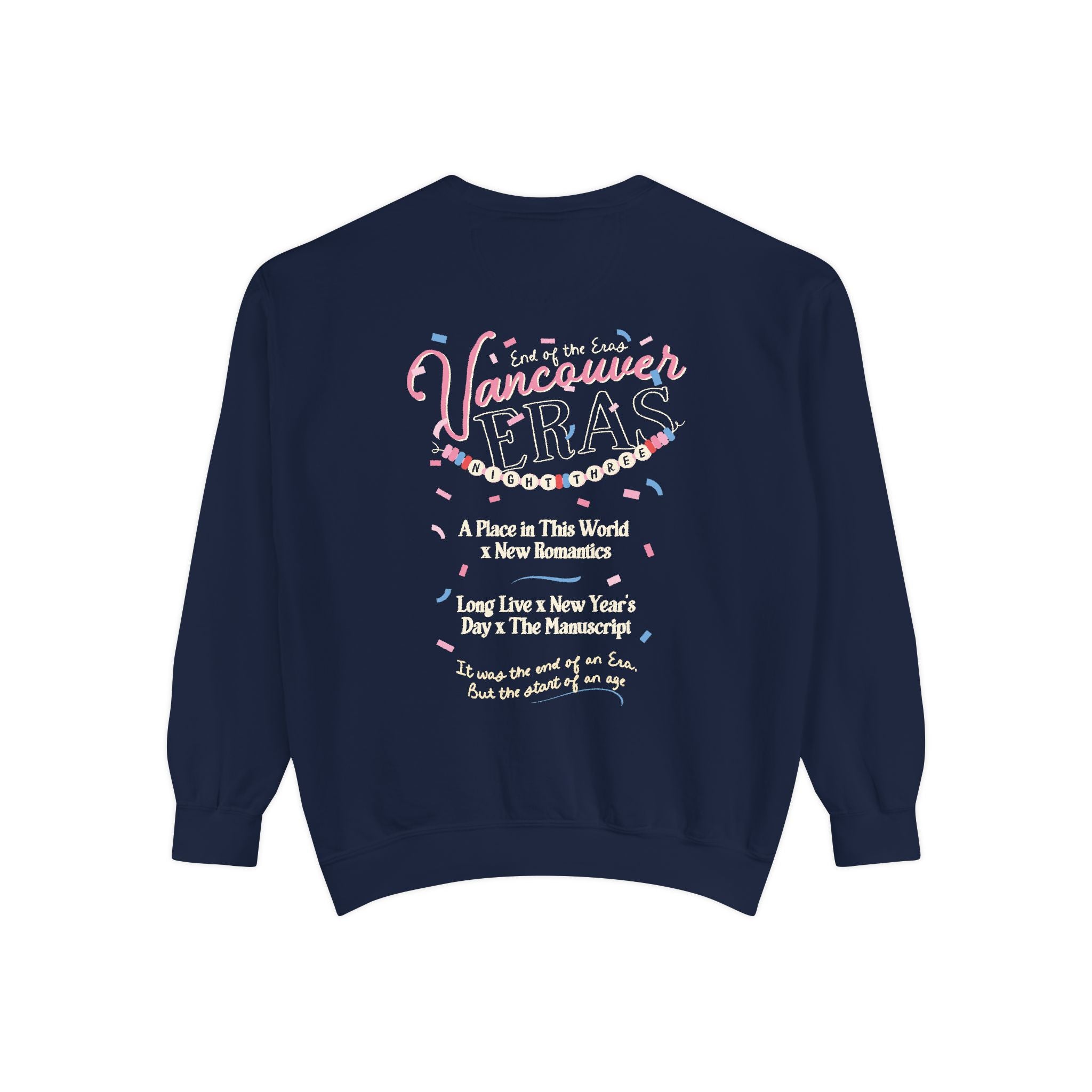 Vancouver Eras Night Three Comfort Colors Crewneck