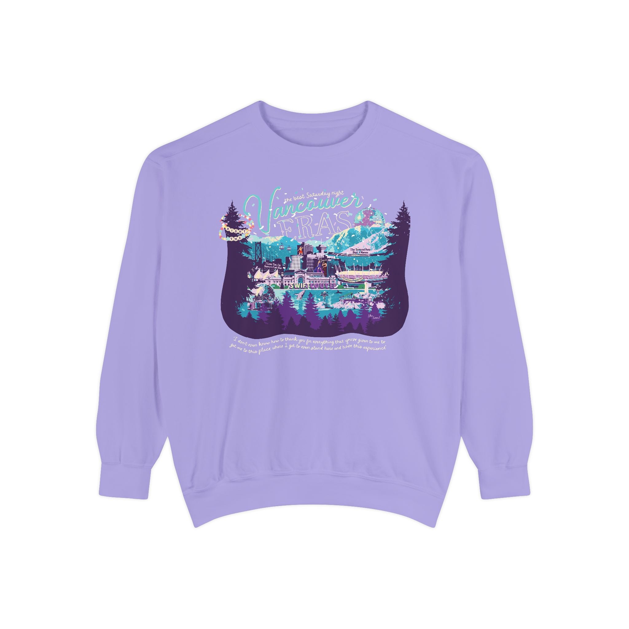 Vancouver Eras Night Two Comfort Colors Crewneck