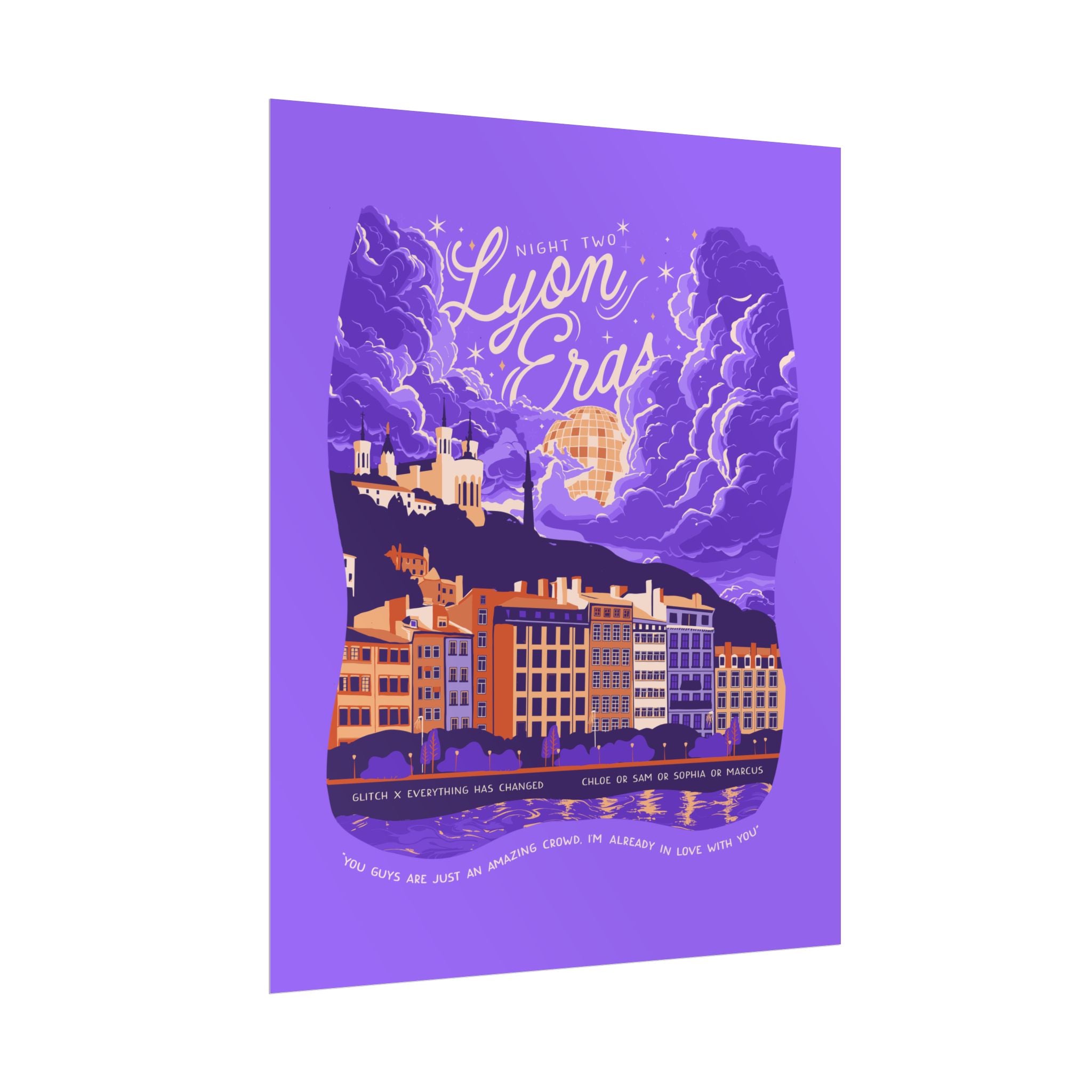 Purple Night Two Lyon Eras Poster