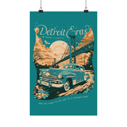 Seafoam Night One Detroit Skyline Eras Tour Poster