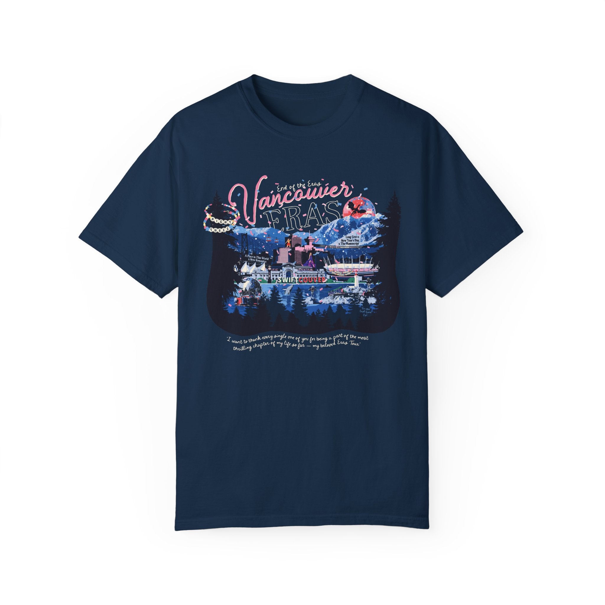 Vancouver Eras Night Three Comfort Colors Tee