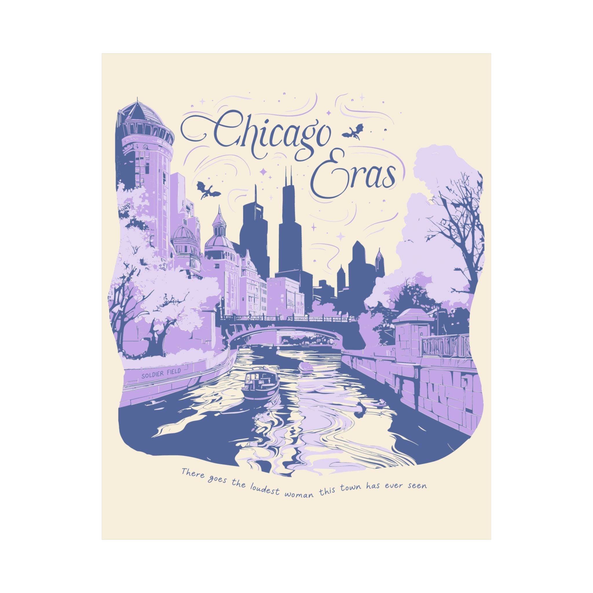 Ivory Eras Tour Chicago River Walk Poster