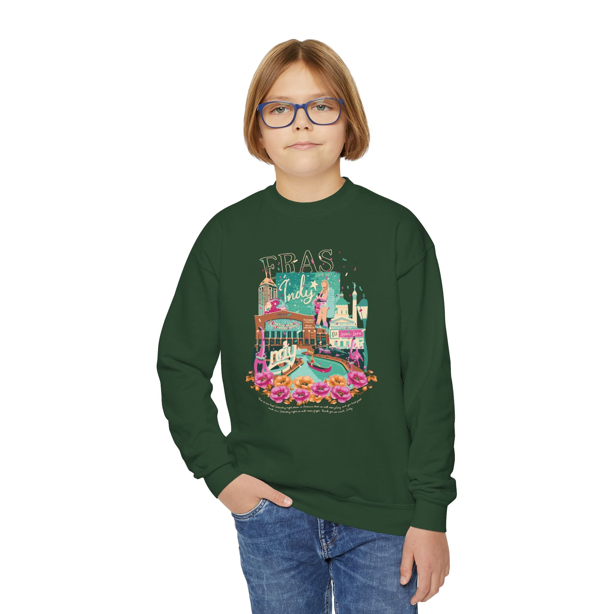 Kid's Indy Eras Night Two Crewneck Sweatshirt