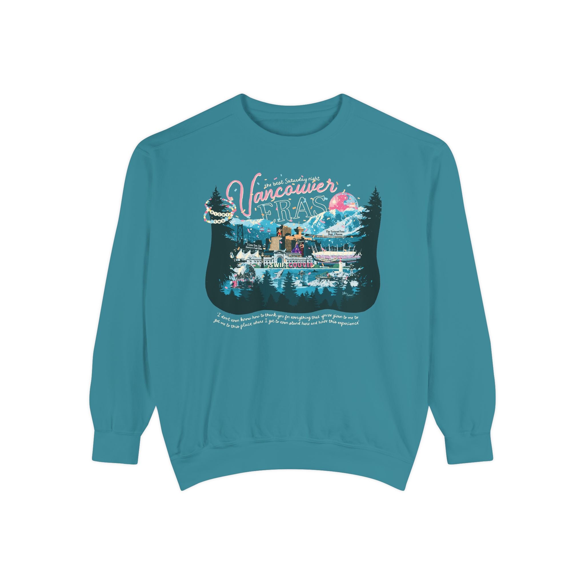 Vancouver Eras Night Two Comfort Colors Crewneck