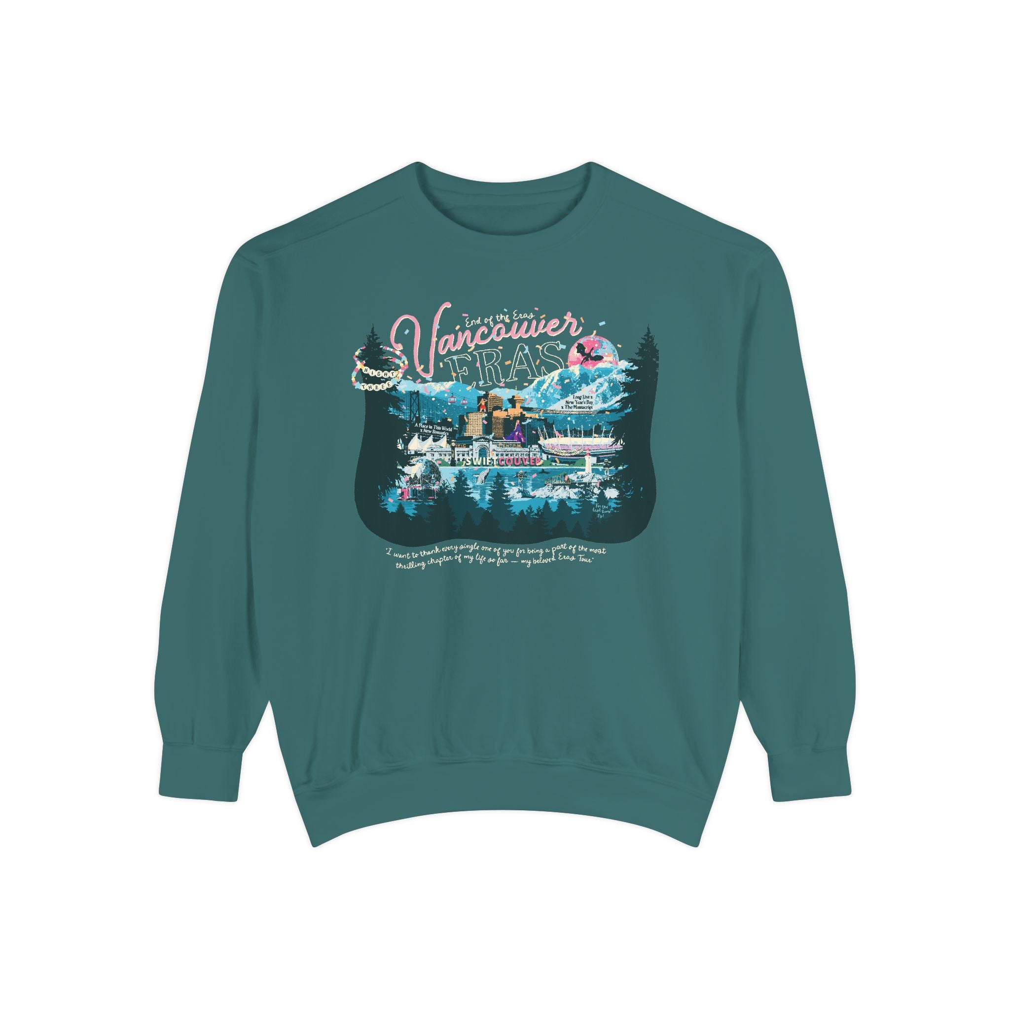 Vancouver Eras Night Three Comfort Colors Crewneck