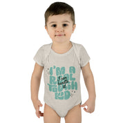 I'm a Real Tough Kid Baby Rib Onesie