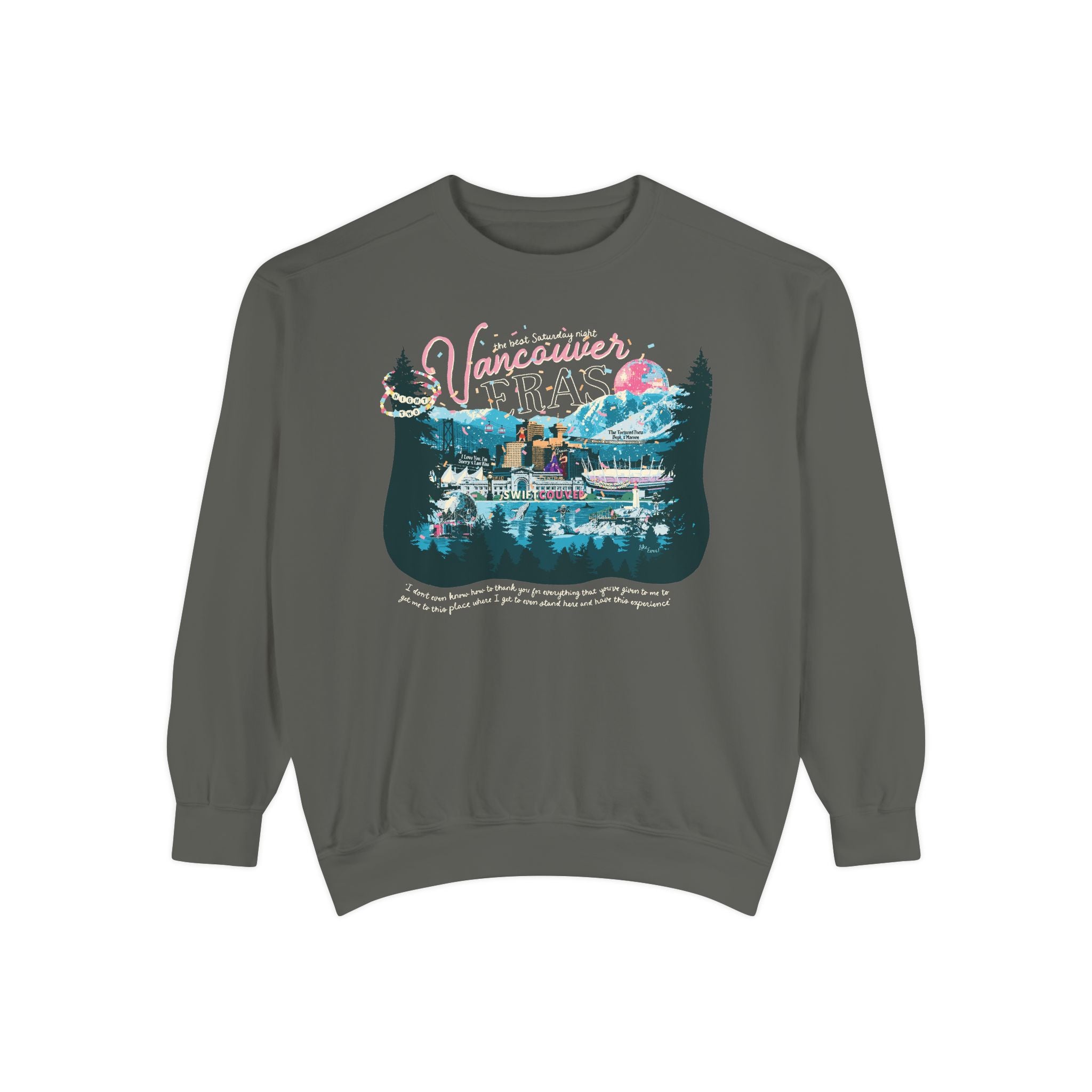 Vancouver Eras Night Two Comfort Colors Crewneck