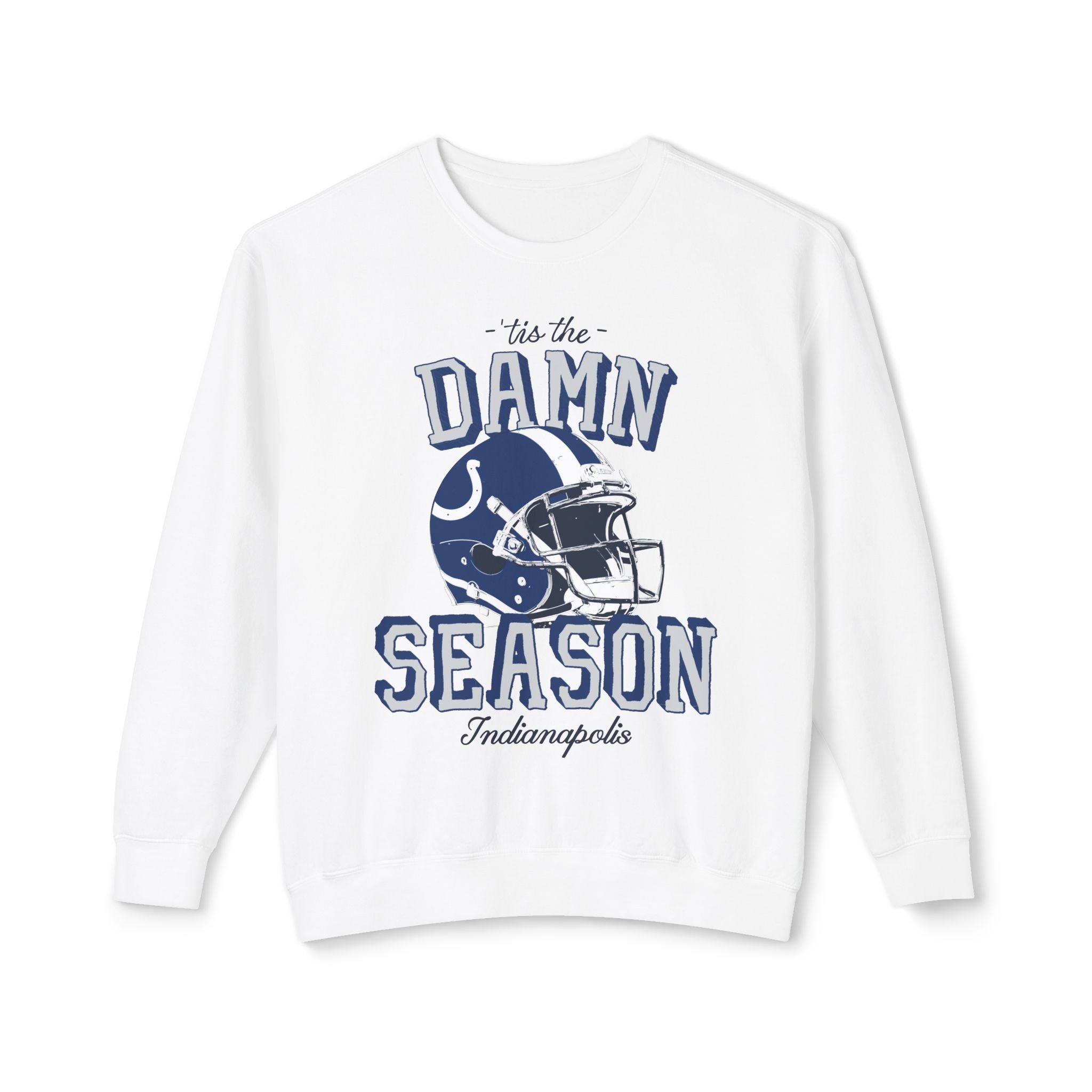 Tis the Season Indy Football Lightweight Comfort Colors Crewneck