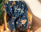 Long Live Koi Fish Woven Blanket