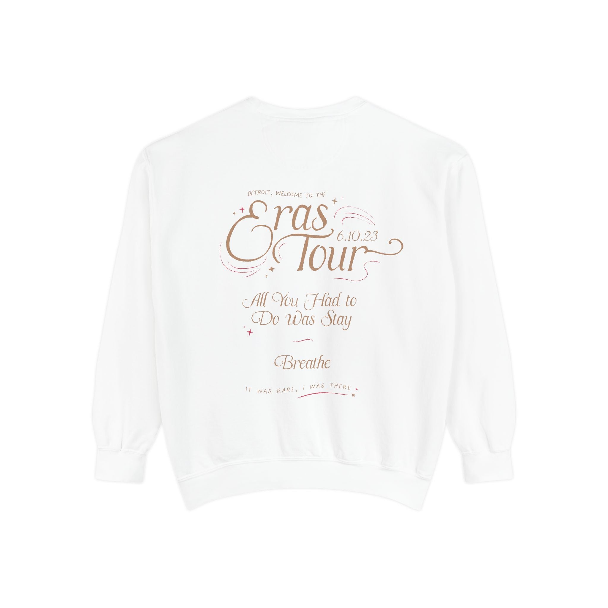 Night Two Detroit Skyline Eras Tour Sweatshirt