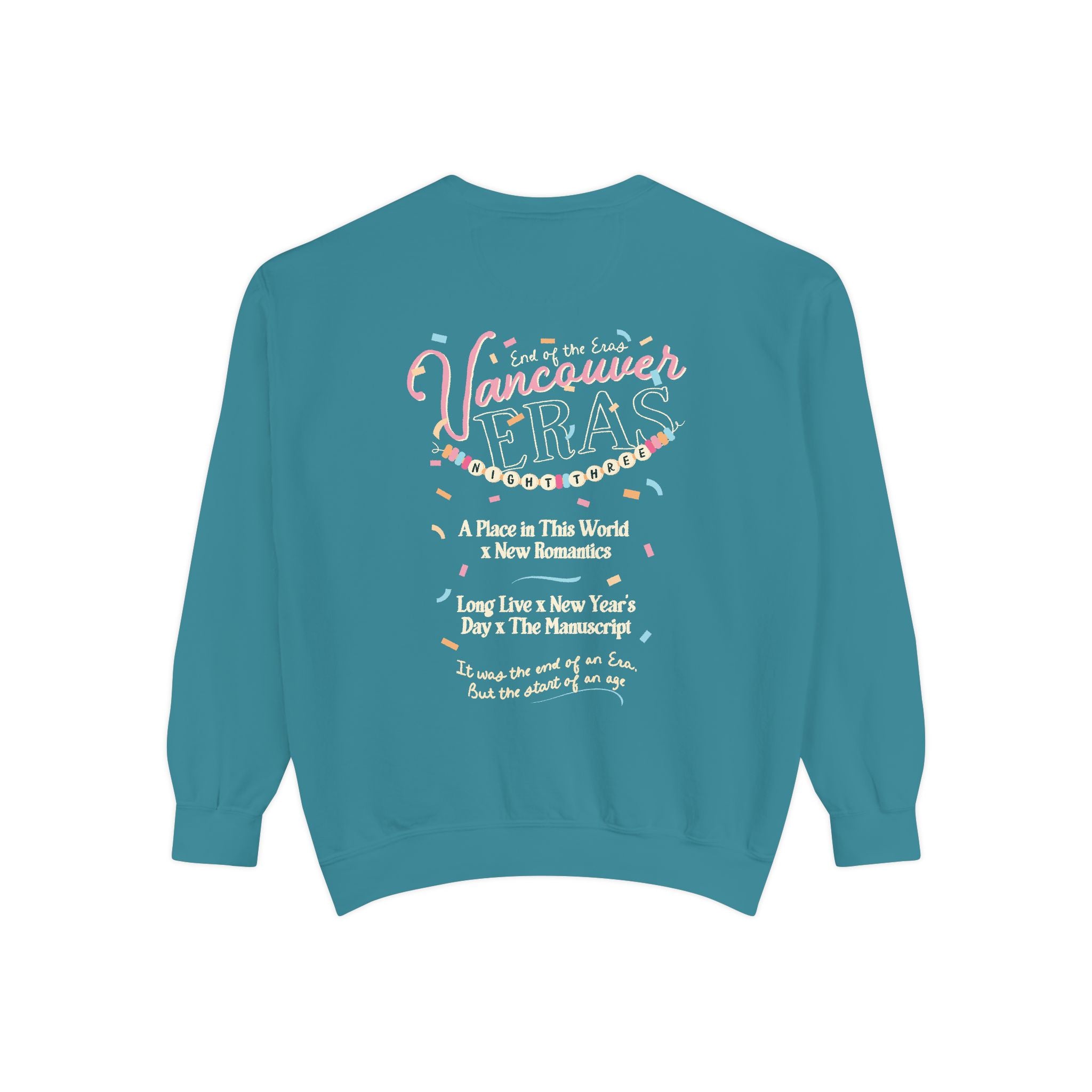 Vancouver Eras Night Three Comfort Colors Crewneck