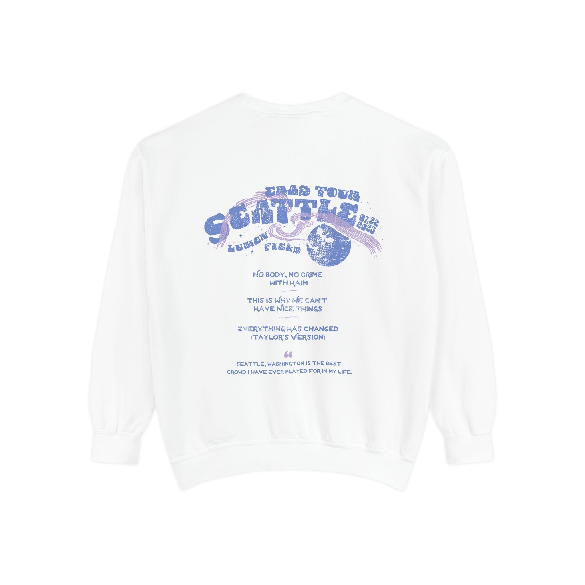 Seattle Night One Eras Tour Crewneck