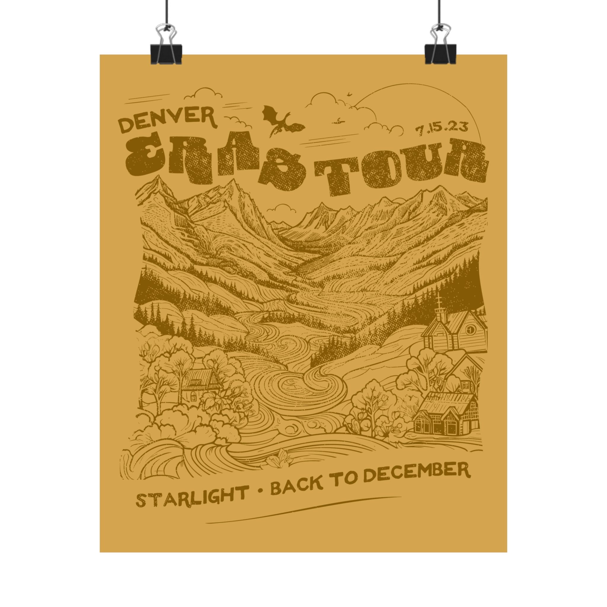 Mustard Denver Night Two Mustard Mountains Poster