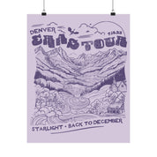 Orchid Denver Night Two Purple Mountains Poster