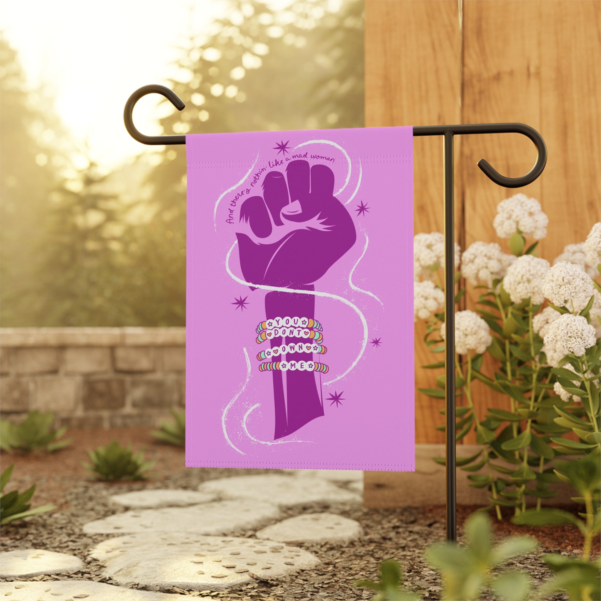 Pink You Don't Own Me Garden & House Banner