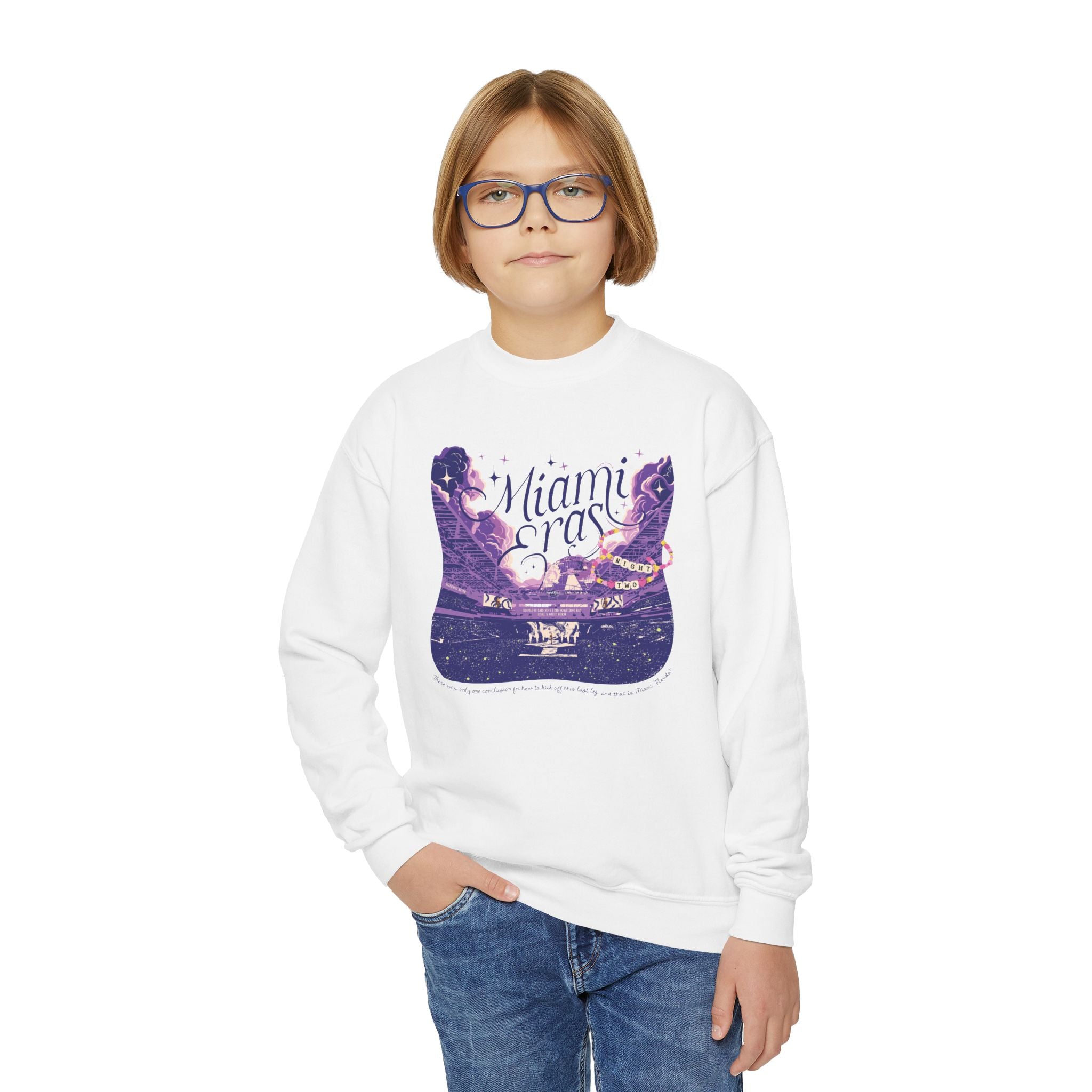 Kid's Miami Eras Night Two Hard Rock Stadium Gildan Crewneck