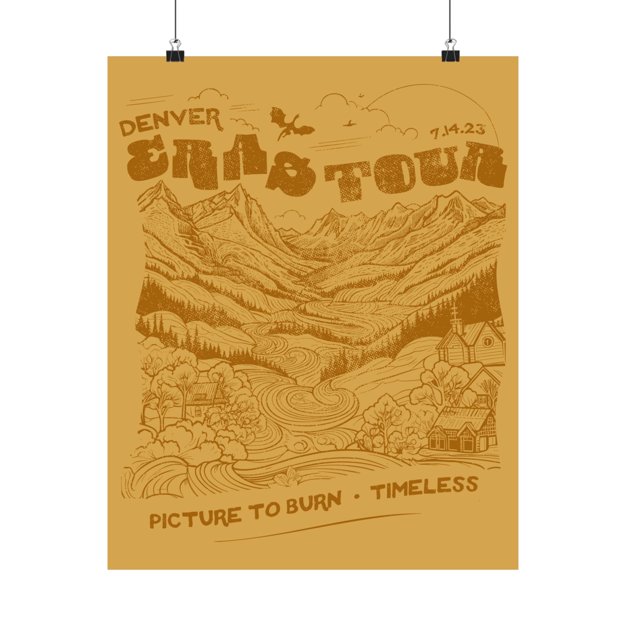 Mustard Denver Night One Mustard Mountains Poster