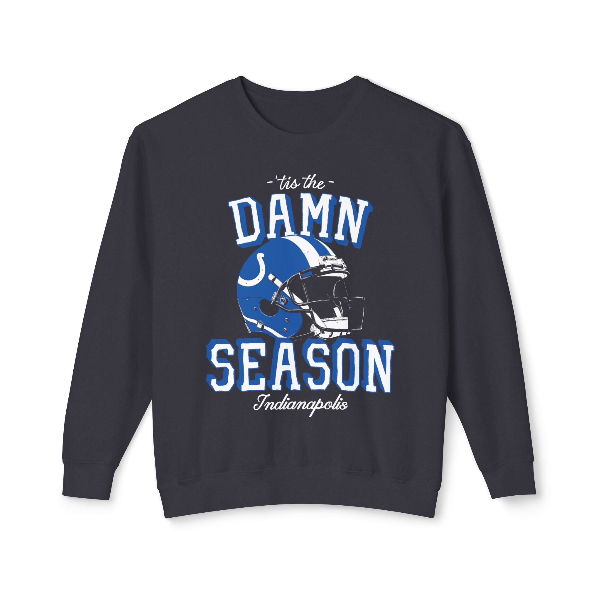 Tis the Season Indy Football Lightweight Comfort Colors Crewneck