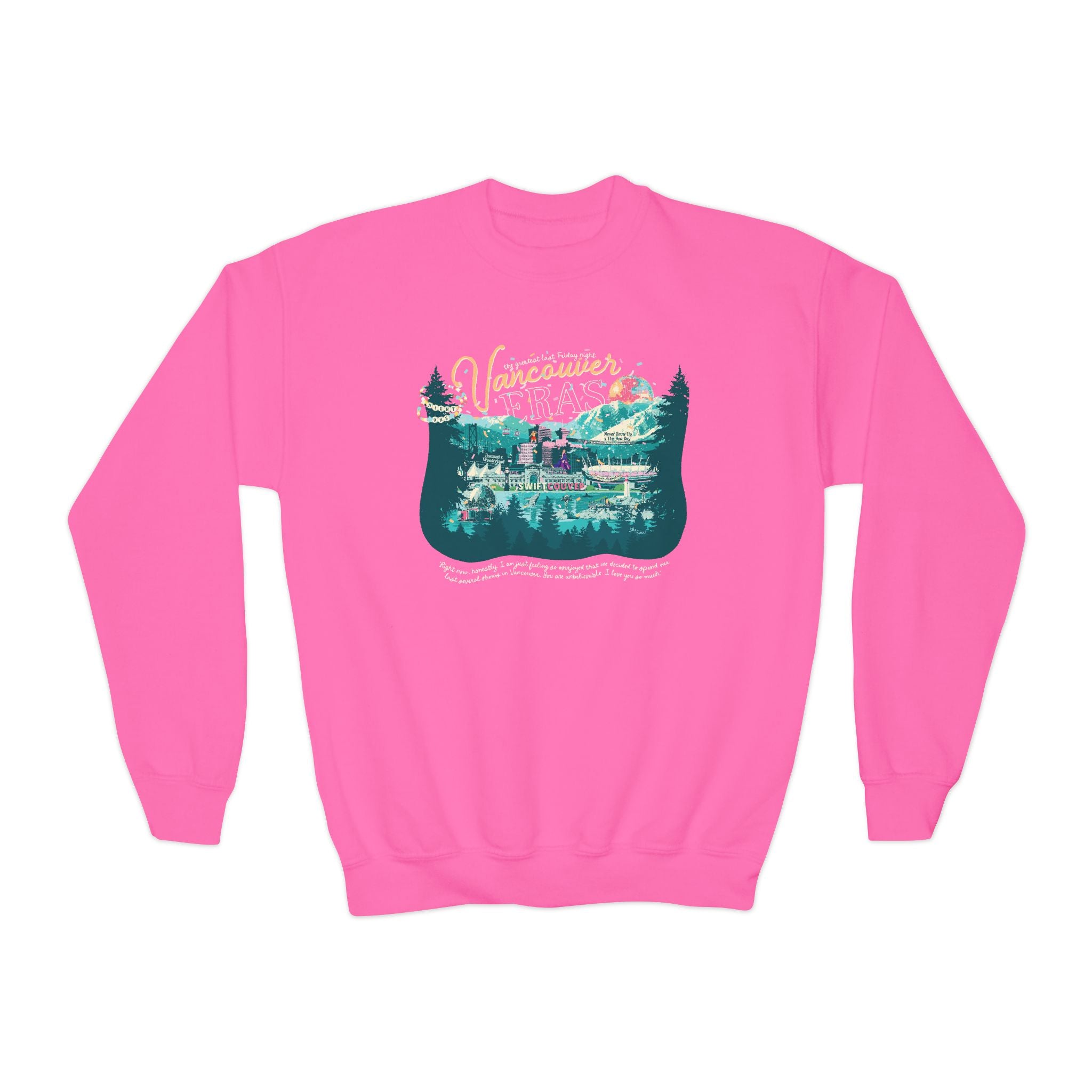 Kid's Vancouver Eras Night One Crewneck Sweatshirt