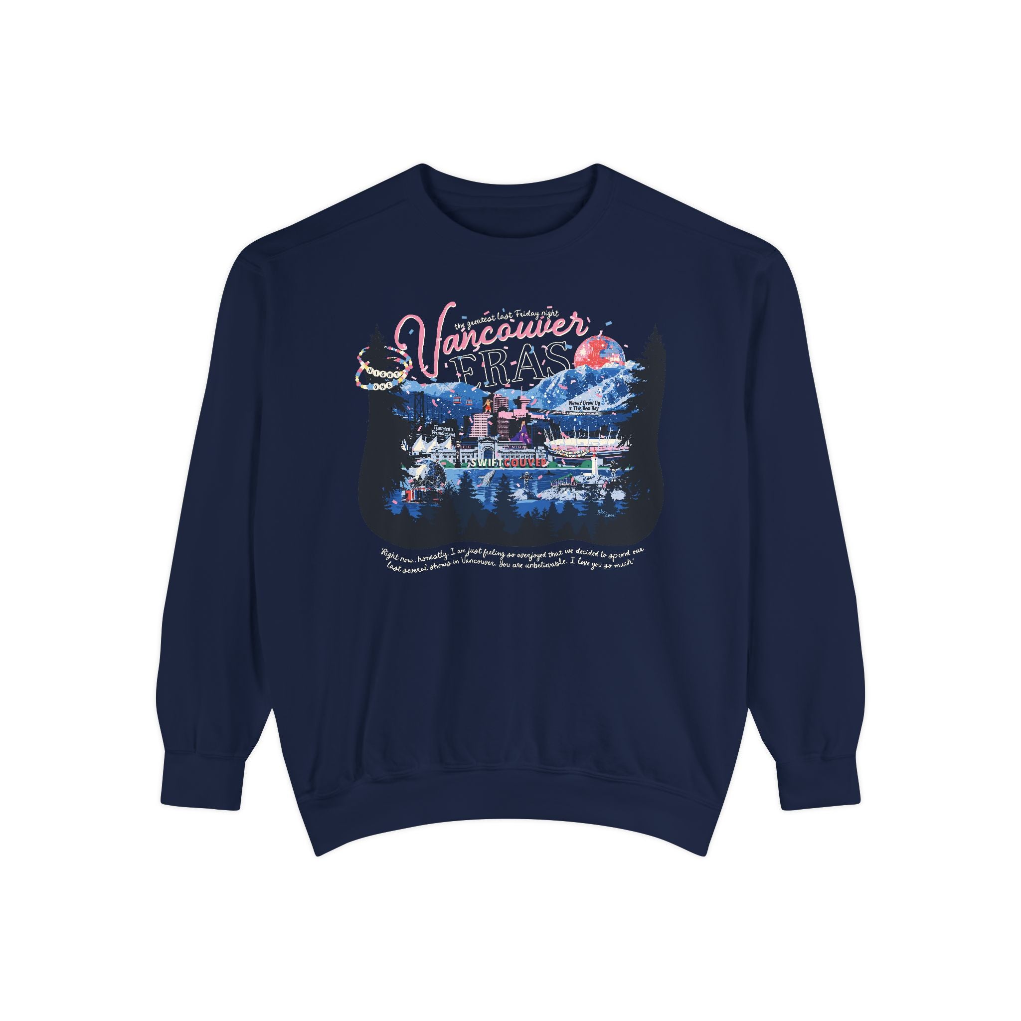 Vancouver Eras Night One Comfort Colors Crewneck