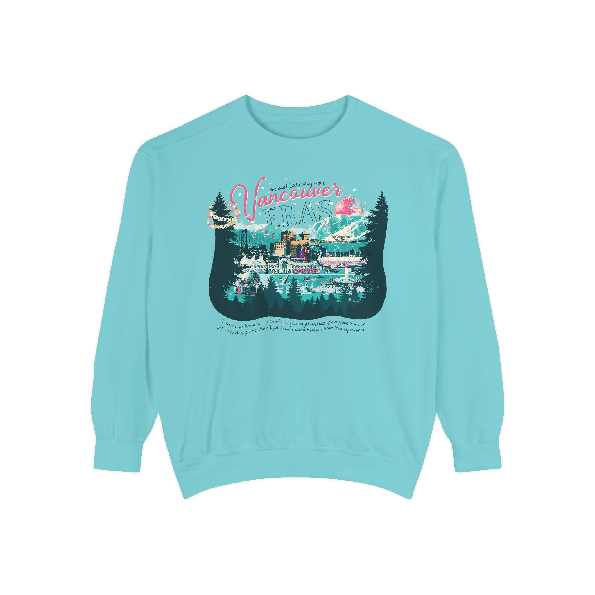 Vancouver Eras Night Two Comfort Colors Crewneck