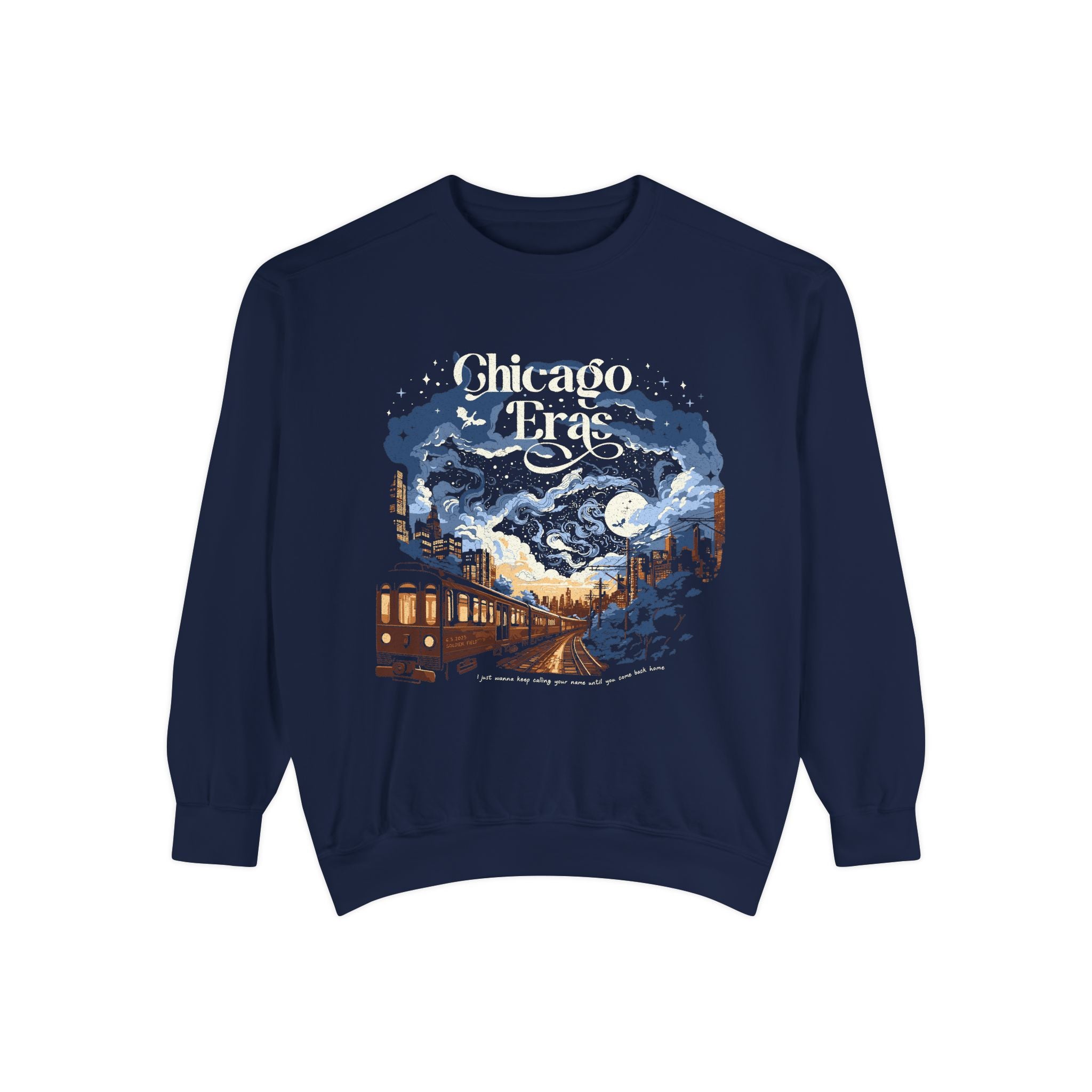 Night Two Chicago L Train Eras Tour Crewneck