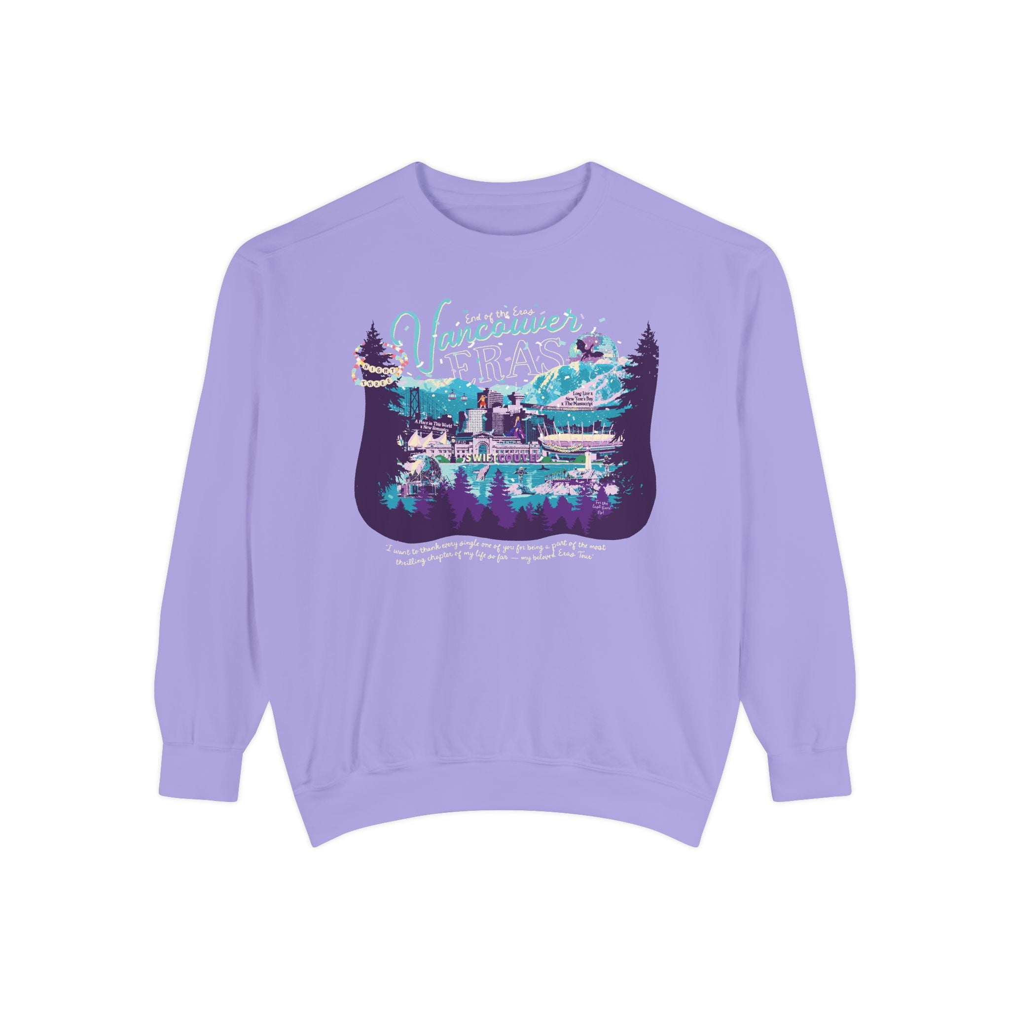 Vancouver Eras Night Three Comfort Colors Crewneck