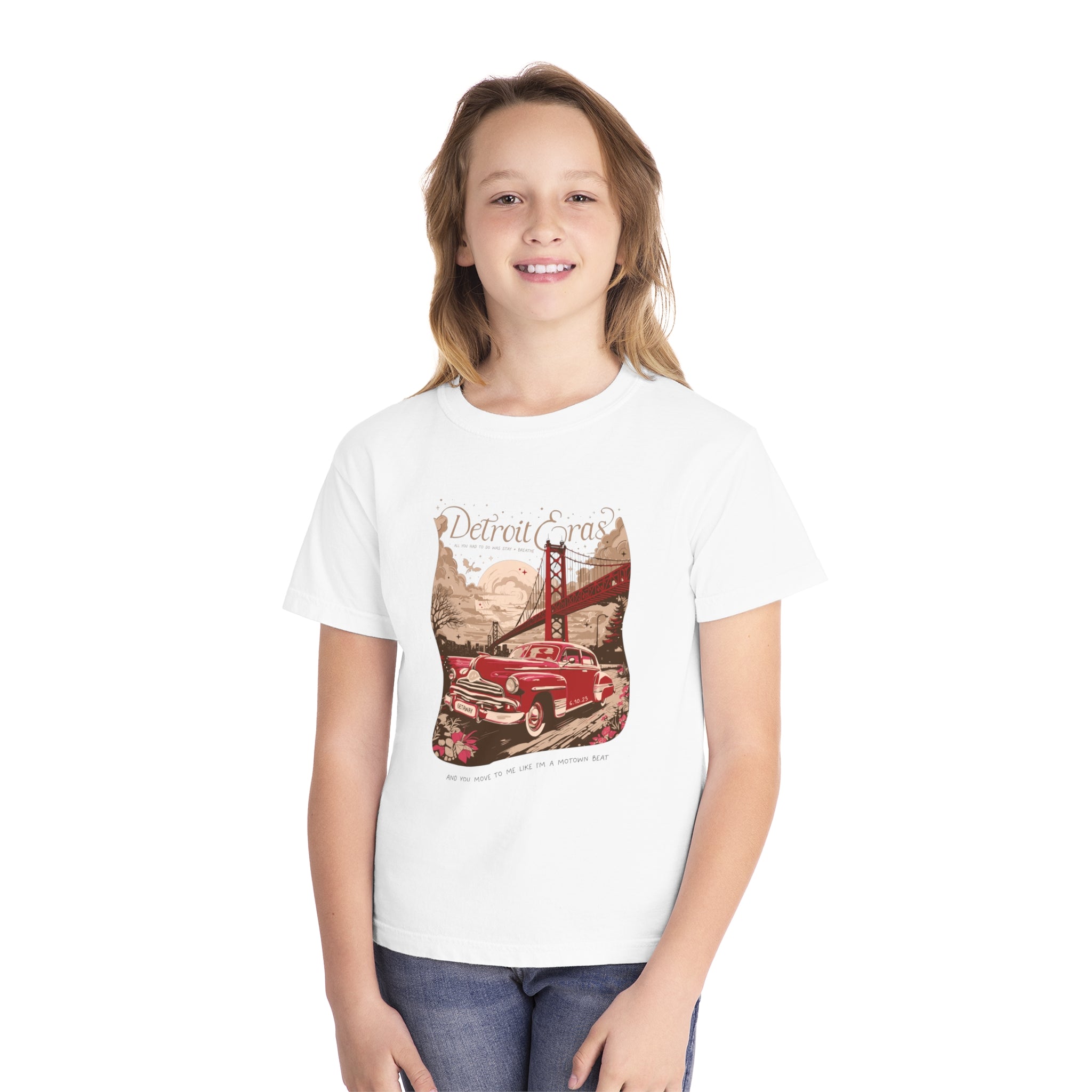 Night Two Detroit Skyline Eras Tour Youth Midweight Tee