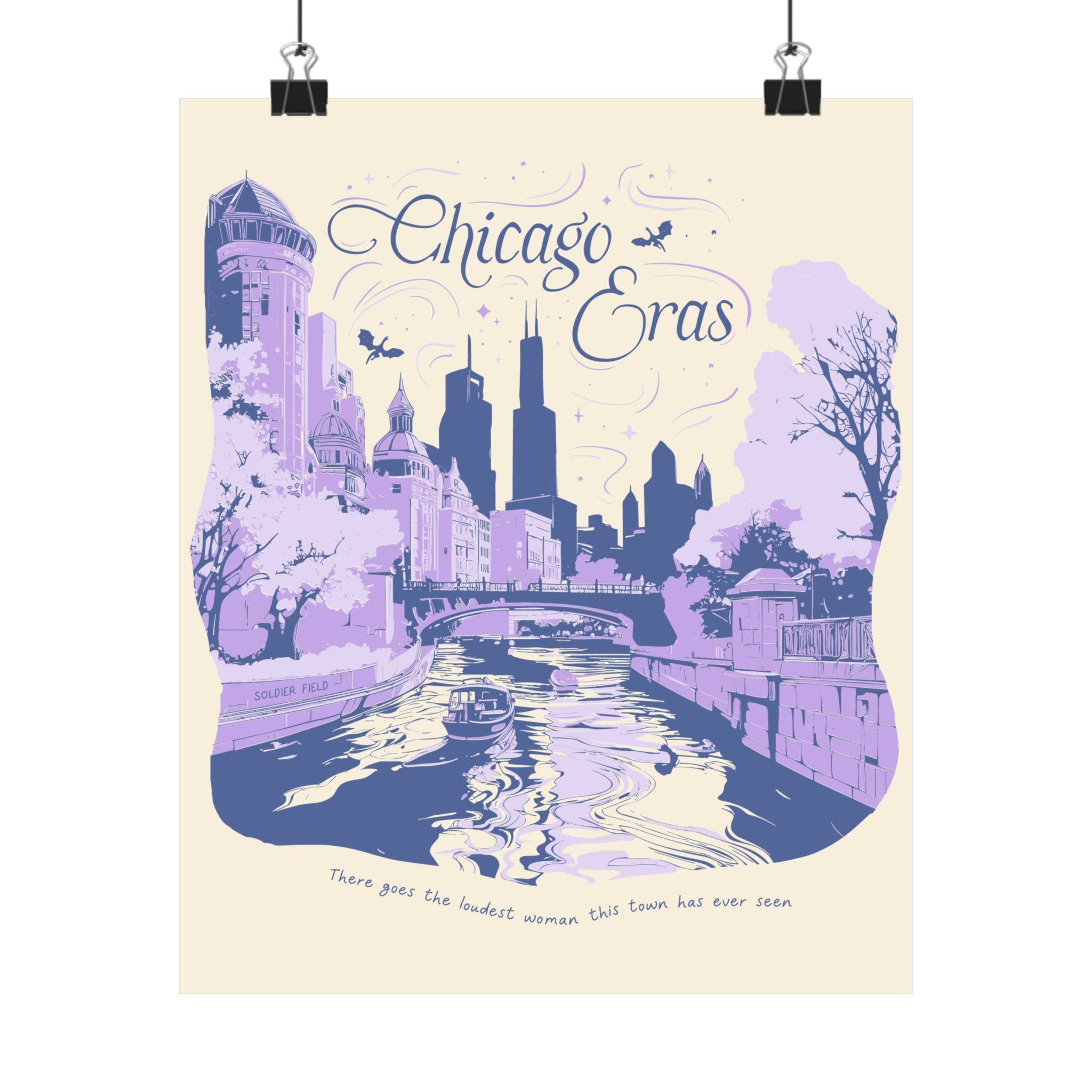 Ivory Eras Tour Chicago River Walk Poster