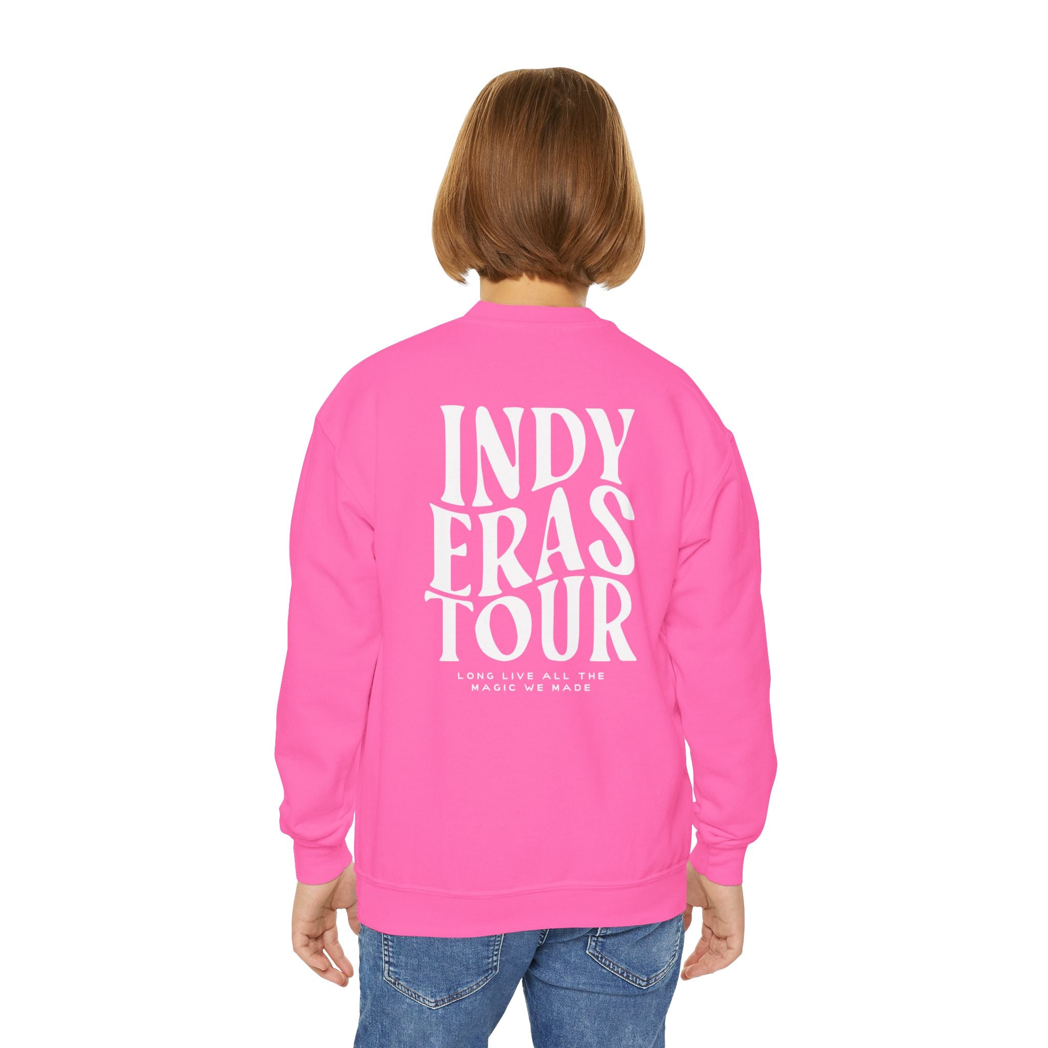 Kid's It's Been A Long Time Coming Indy Eras  Crewneck Sweatshirt