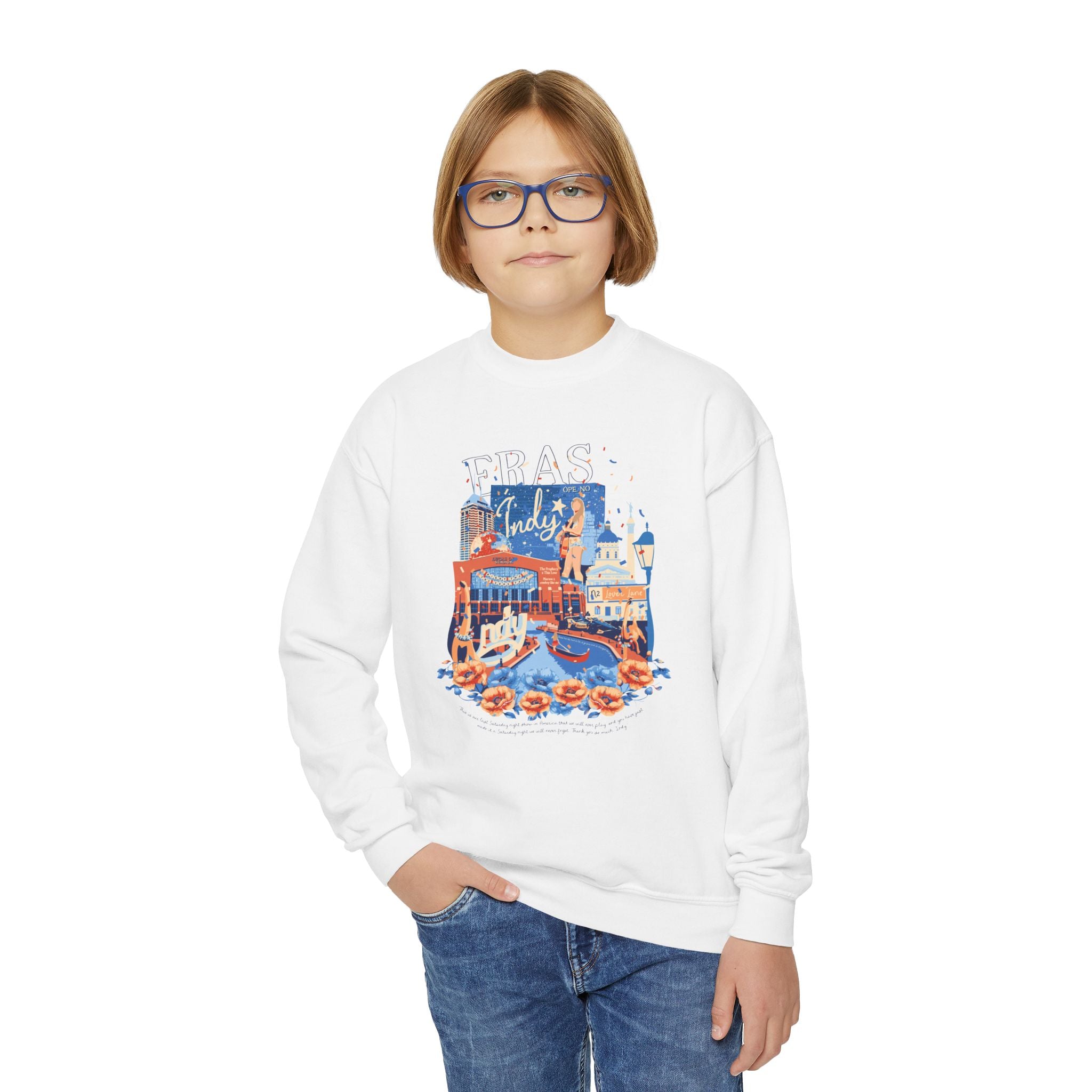 Kid's Indy Eras Night Two Crewneck Sweatshirt