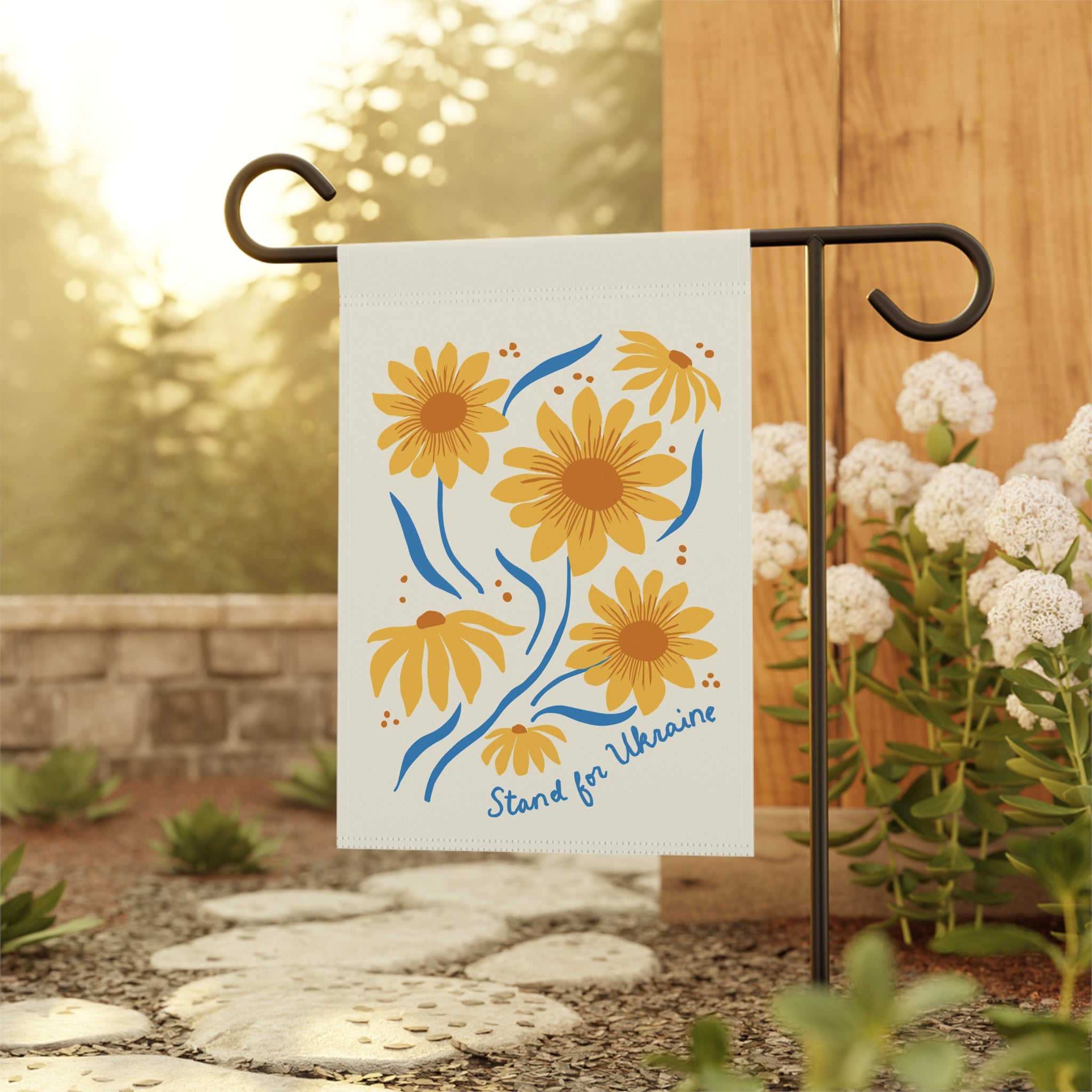 Stand For Ukraine Garden Flag Banner