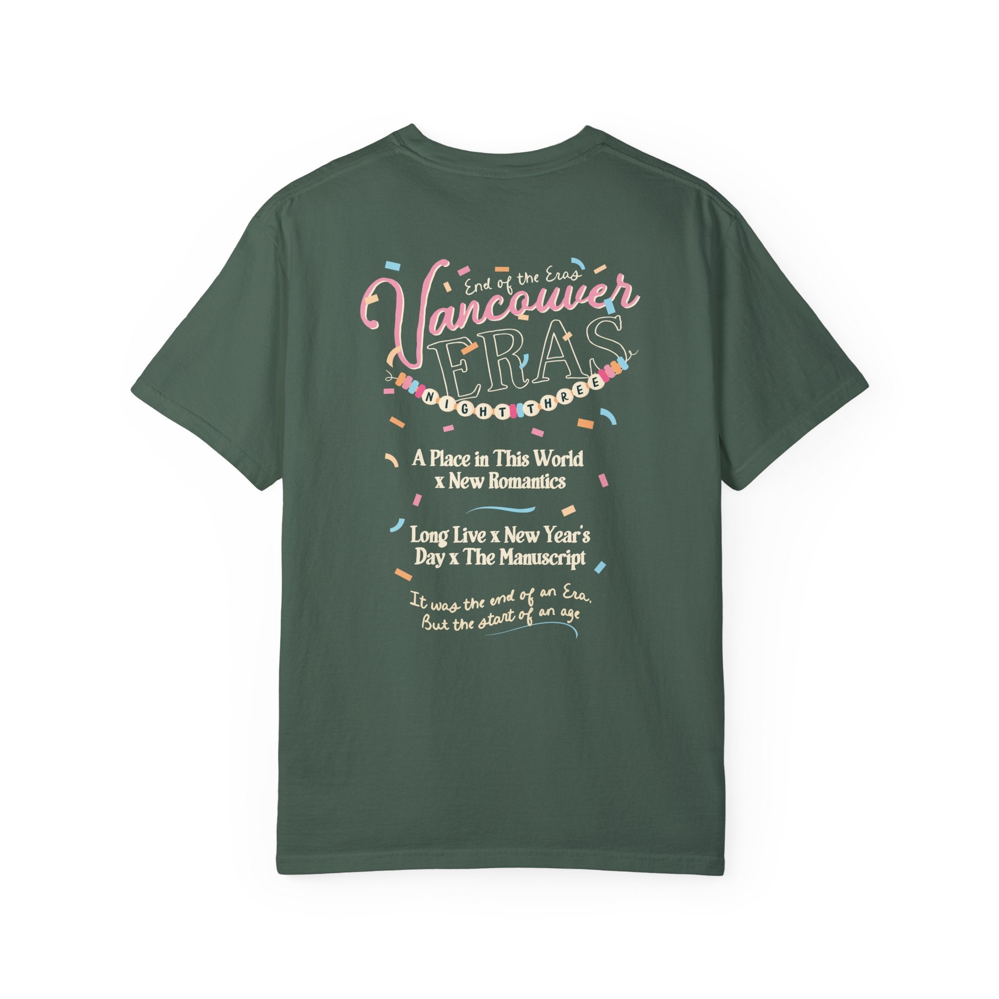 Vancouver Eras Night Three Comfort Colors Tee