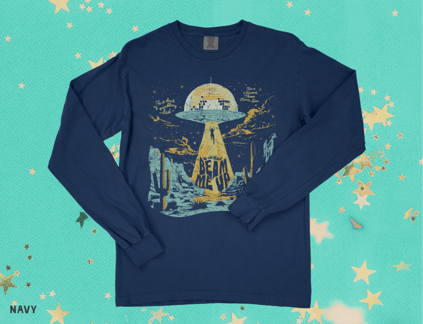 Beam Me Up Long Sleeve Tee